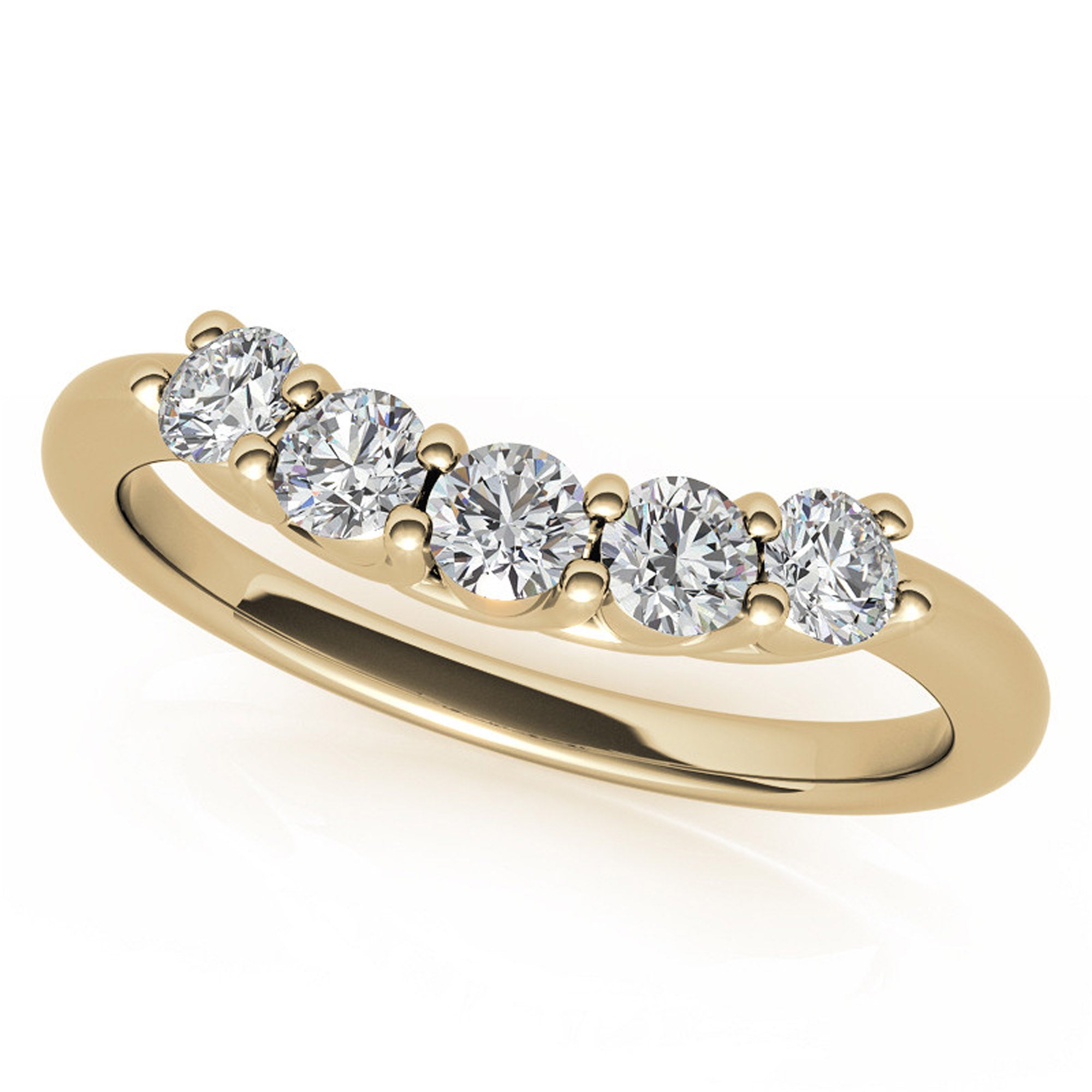 Stackable Yellow Gold Ring Set