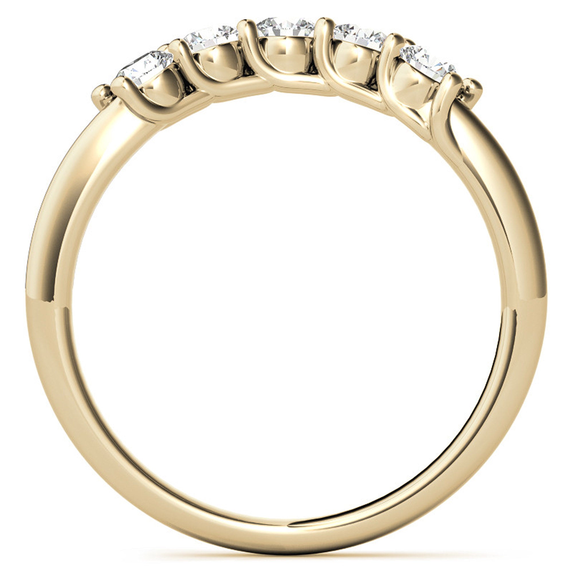 Stackable Yellow Gold Ring Set