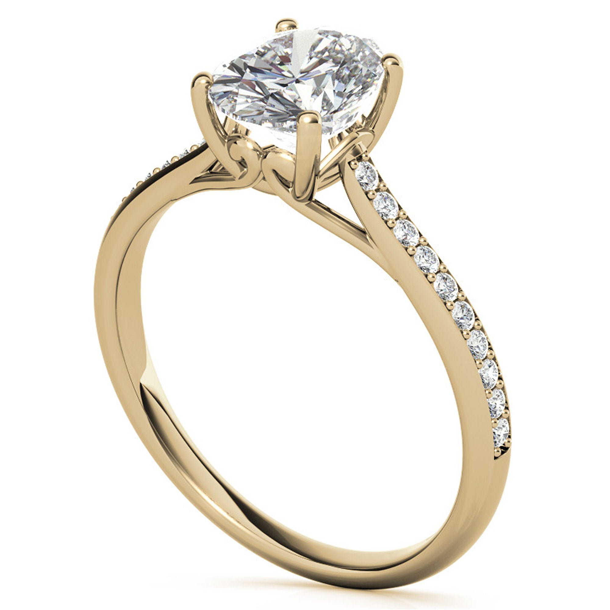 Silver Elegant Sparkle Band Ring