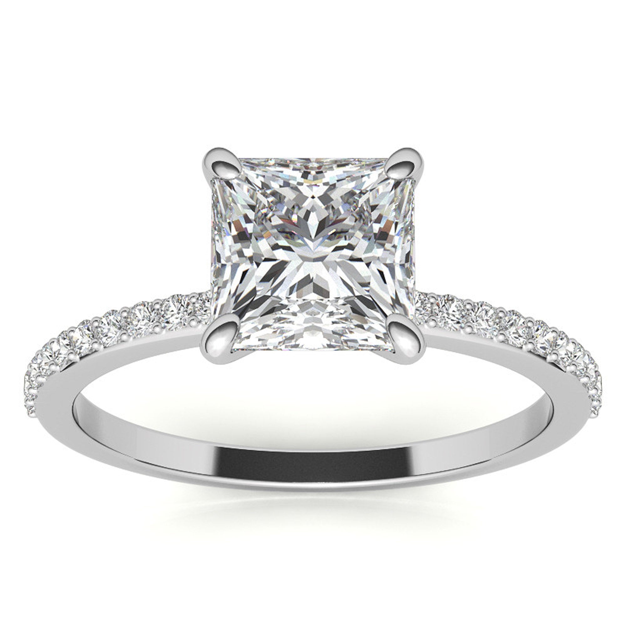 Princess Cut Luxury Promise Ring