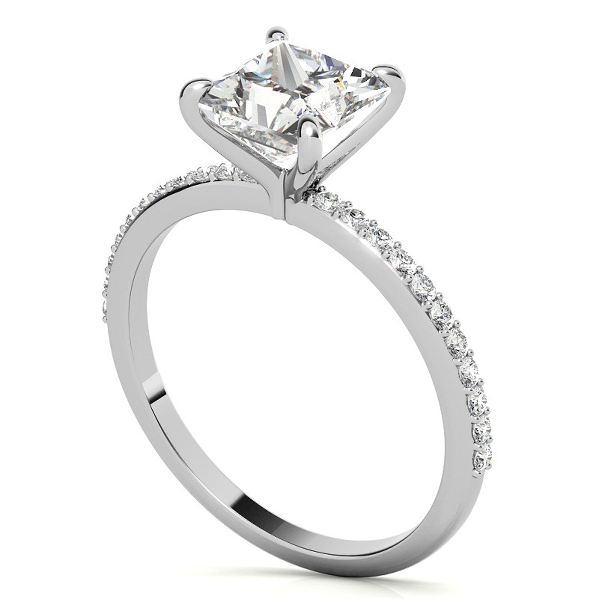 Princess Cut Luxury Promise Ring