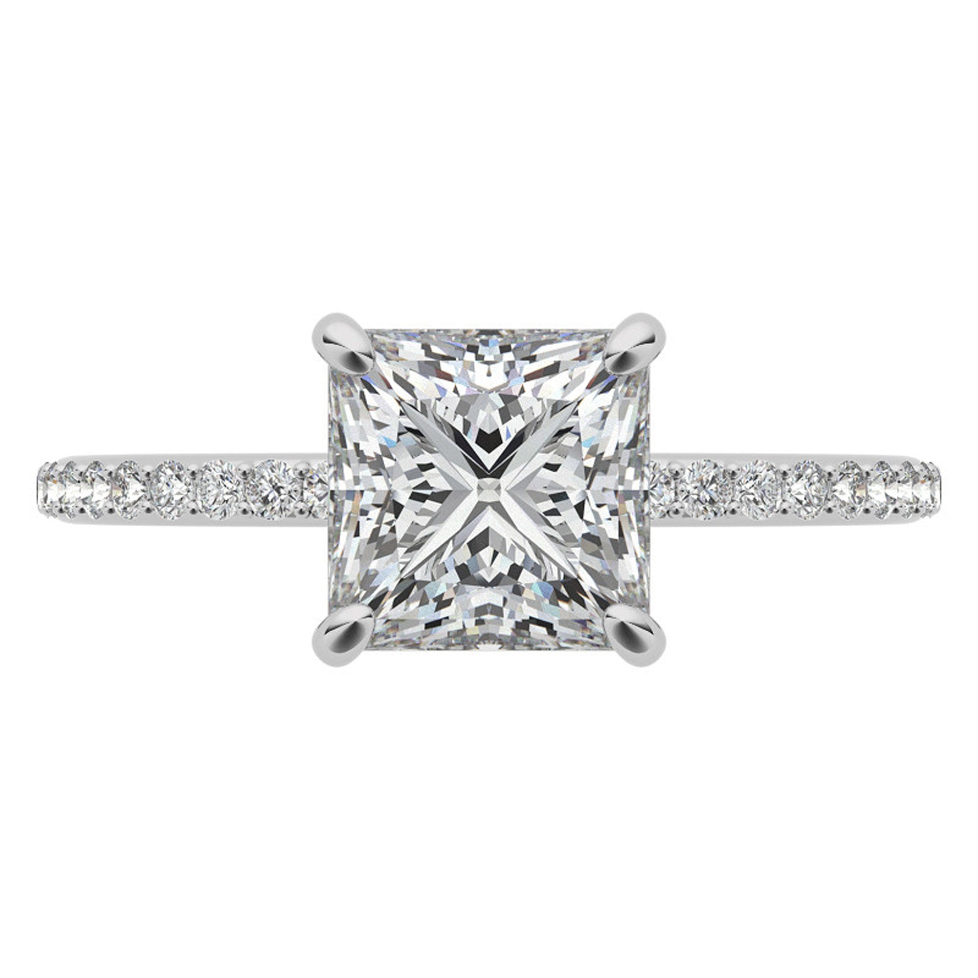 Princess Cut Luxury Promise Ring
