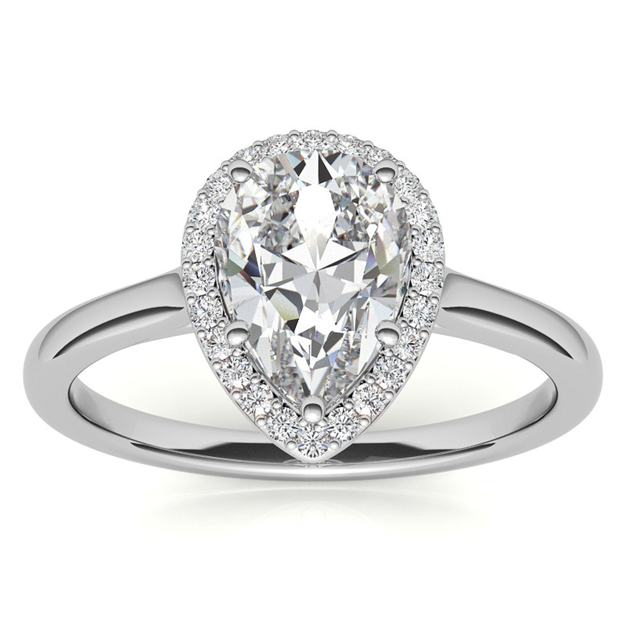 Silver Lunar Beam Ring