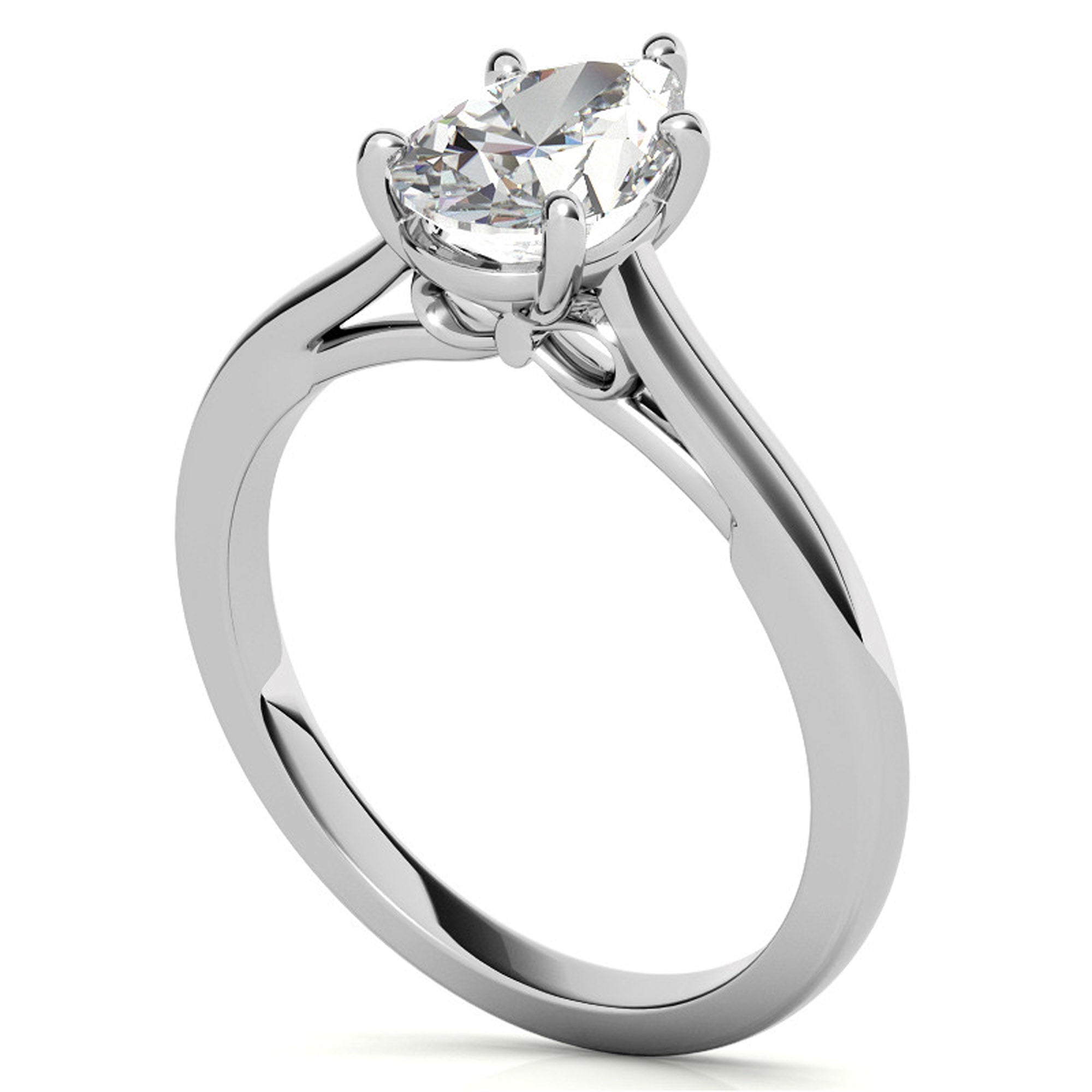 Silver Celestial Glow Ring