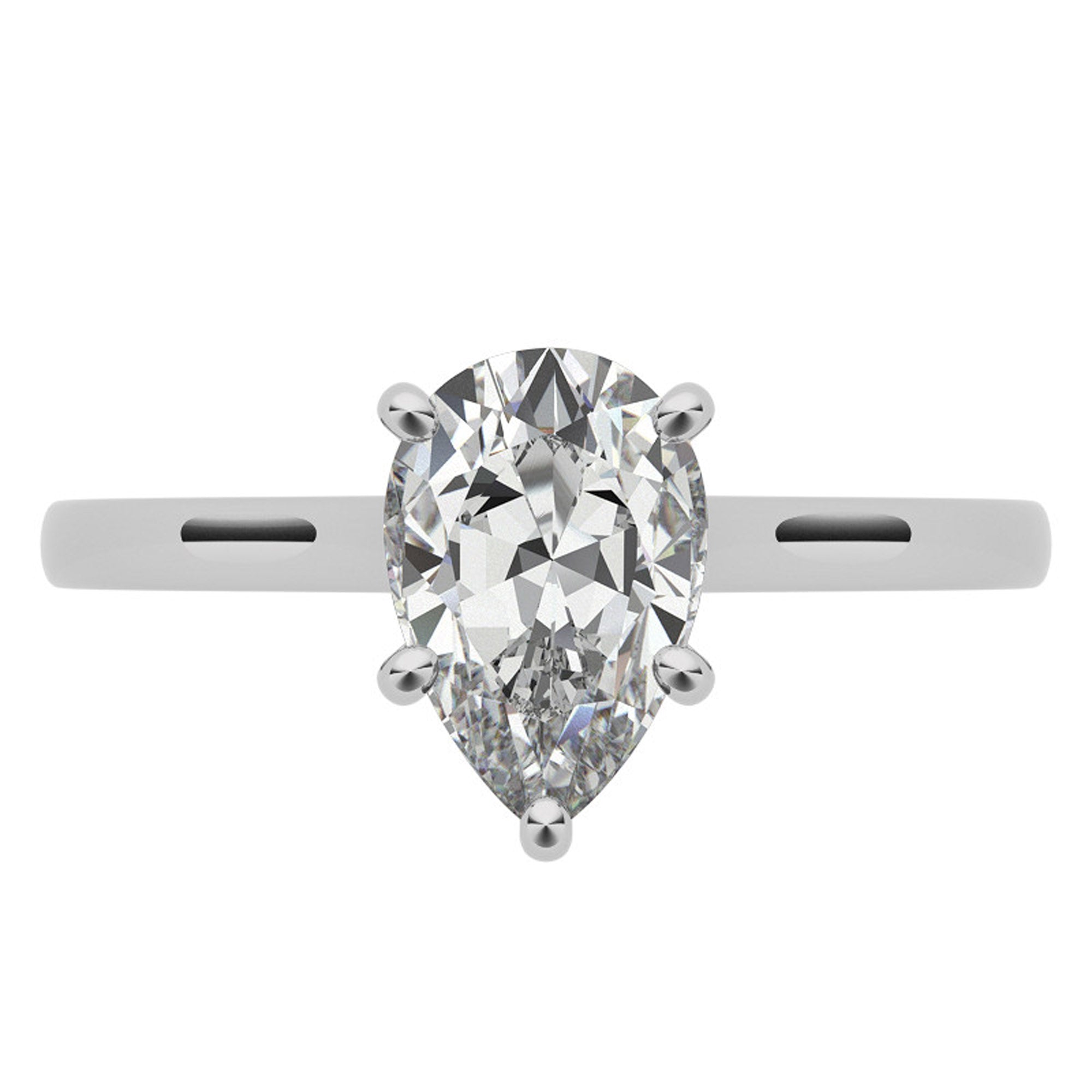 Silver Celestial Glow Ring