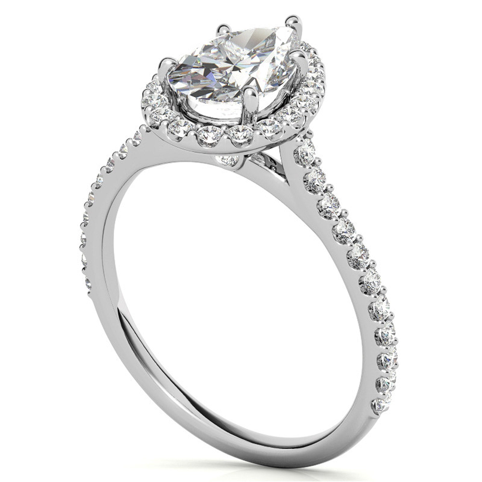 Silver Charming Bridal Ring