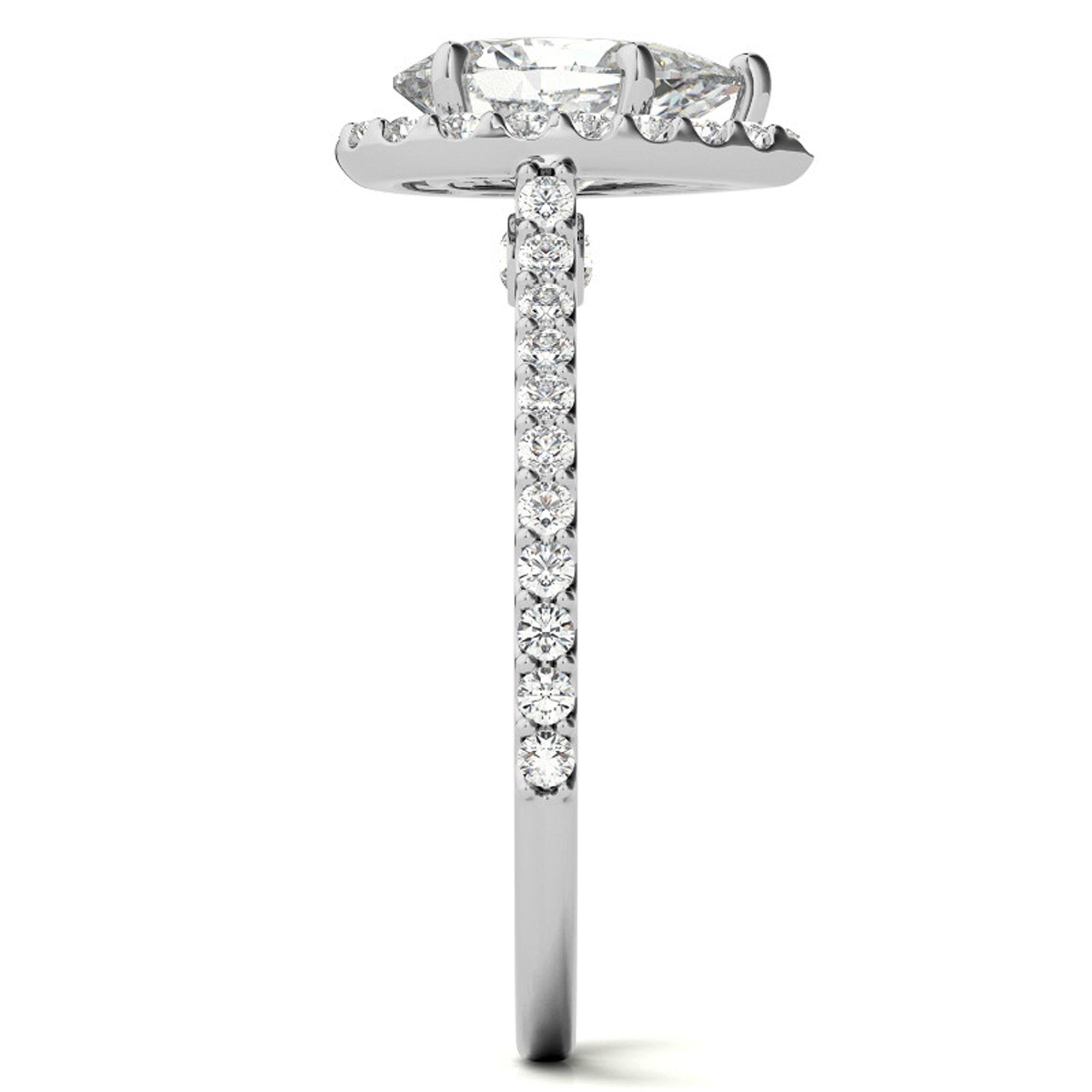 Silver Charming Bridal Ring