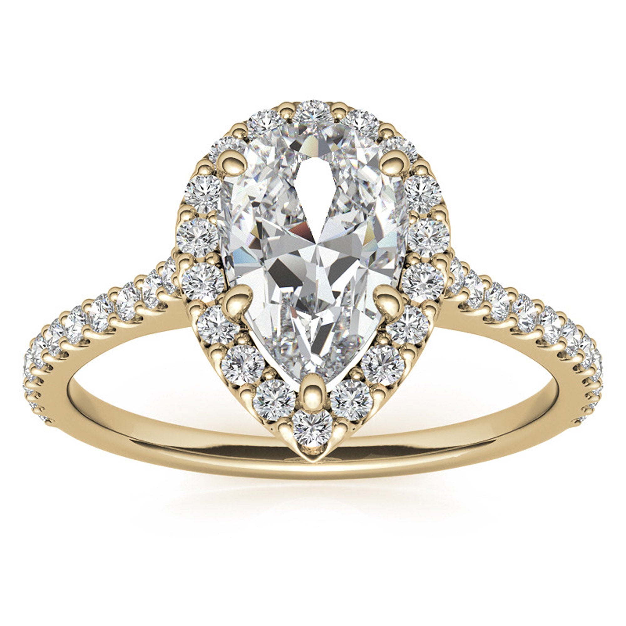 Silver Luxe Teardrop Ring