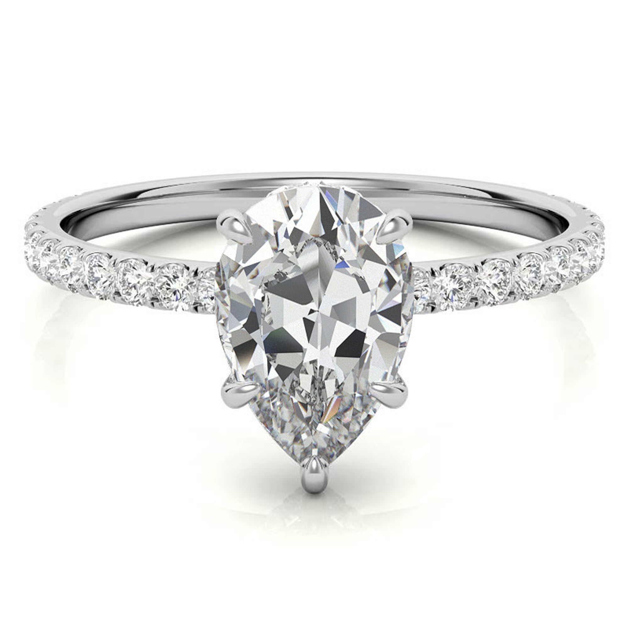 Silver Cinderella Sparkle Ring