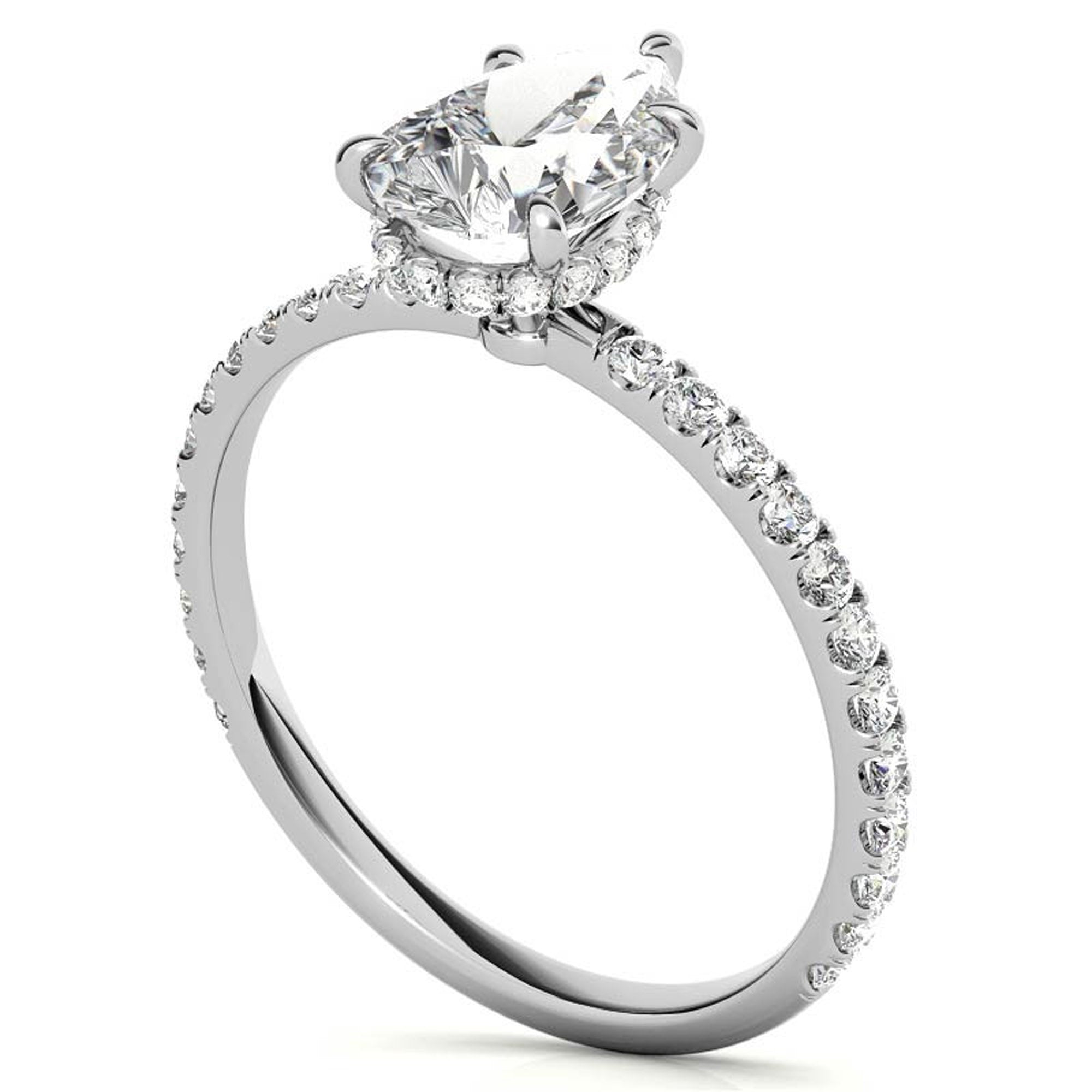 Silver Cinderella Sparkle Ring