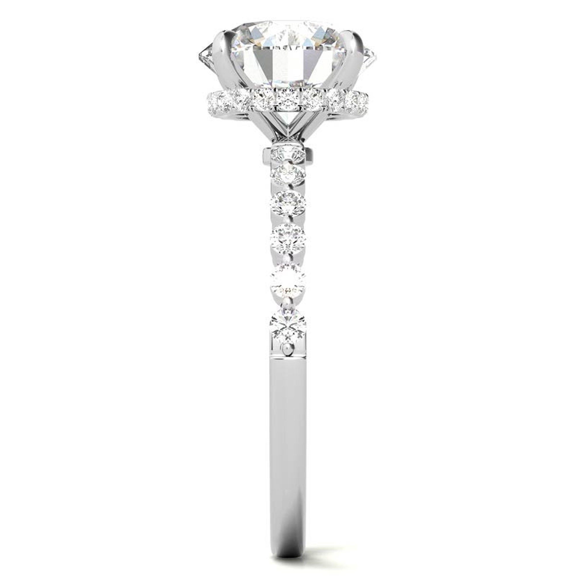 Adjustable Round Solitaire Ring