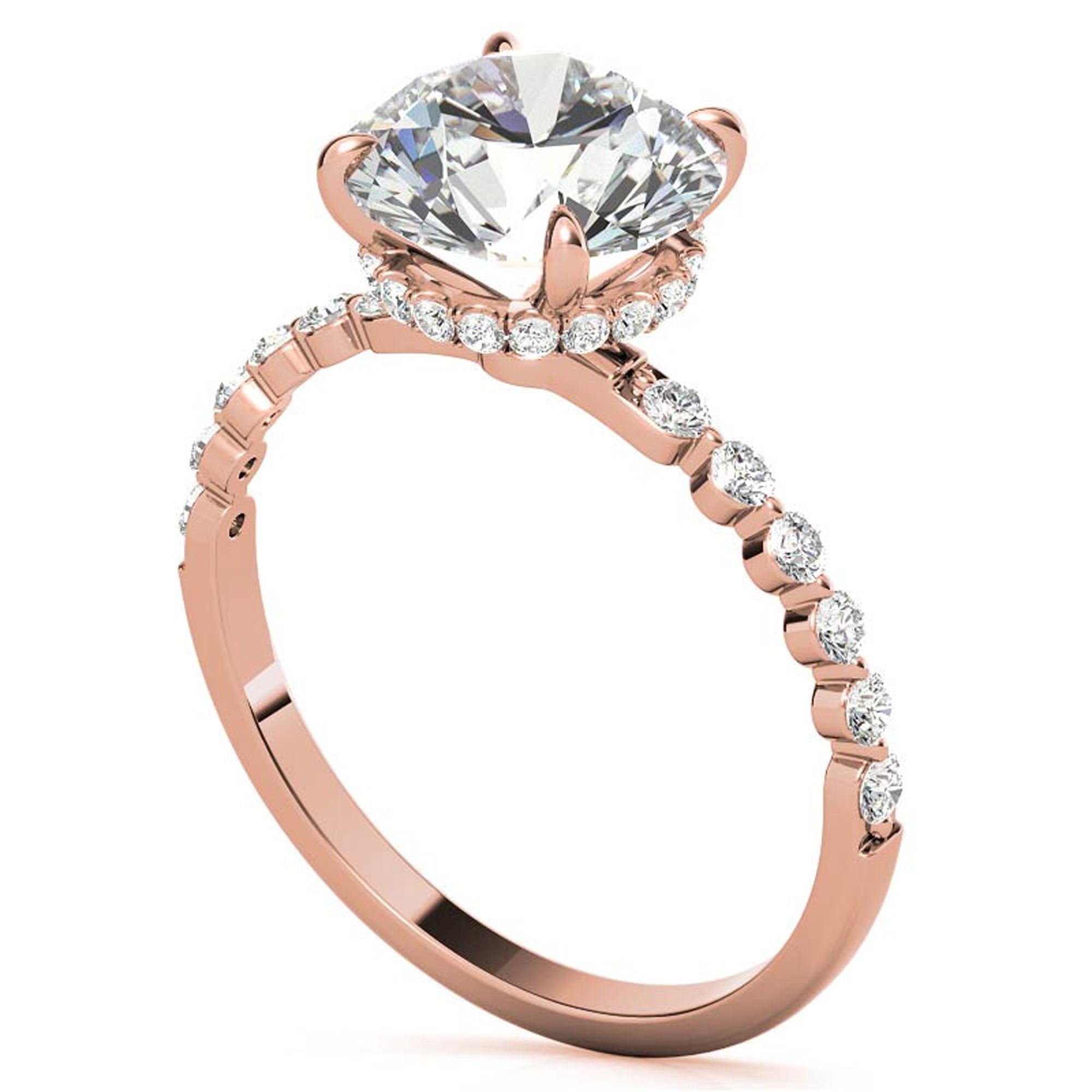 Adjustable Round Solitaire Ring