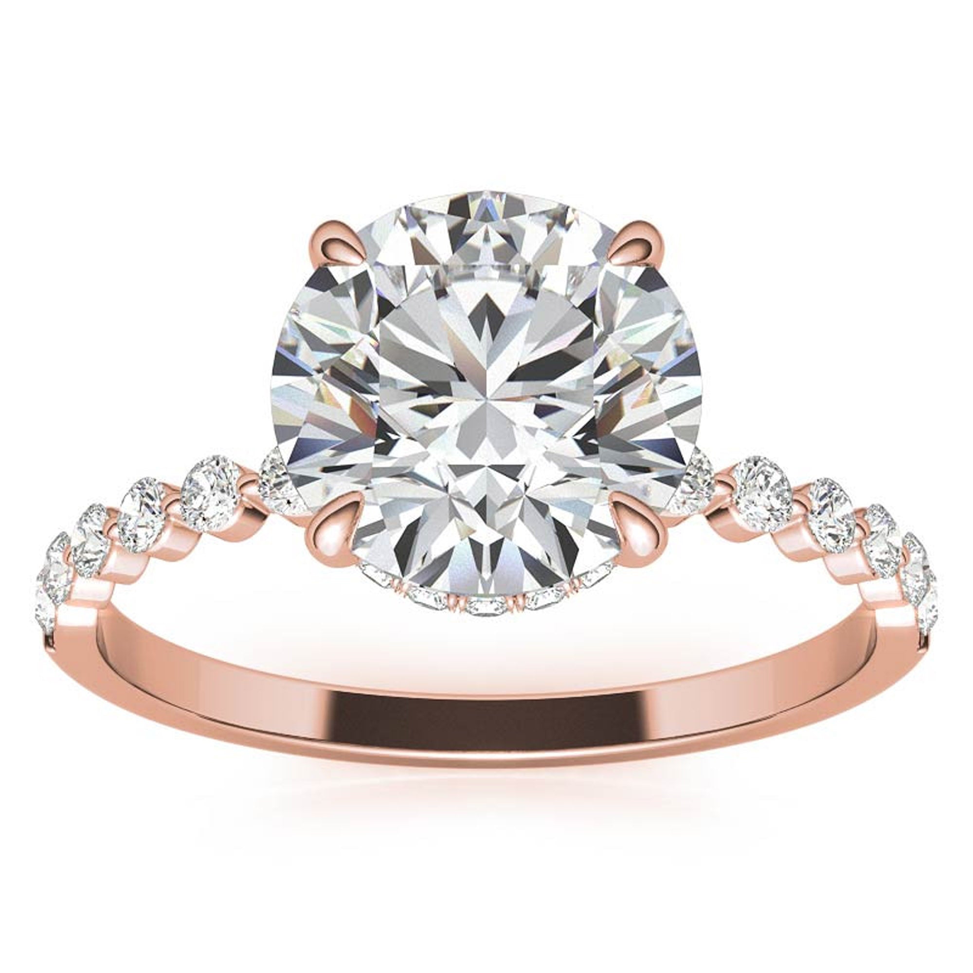 Adjustable Round Solitaire Ring