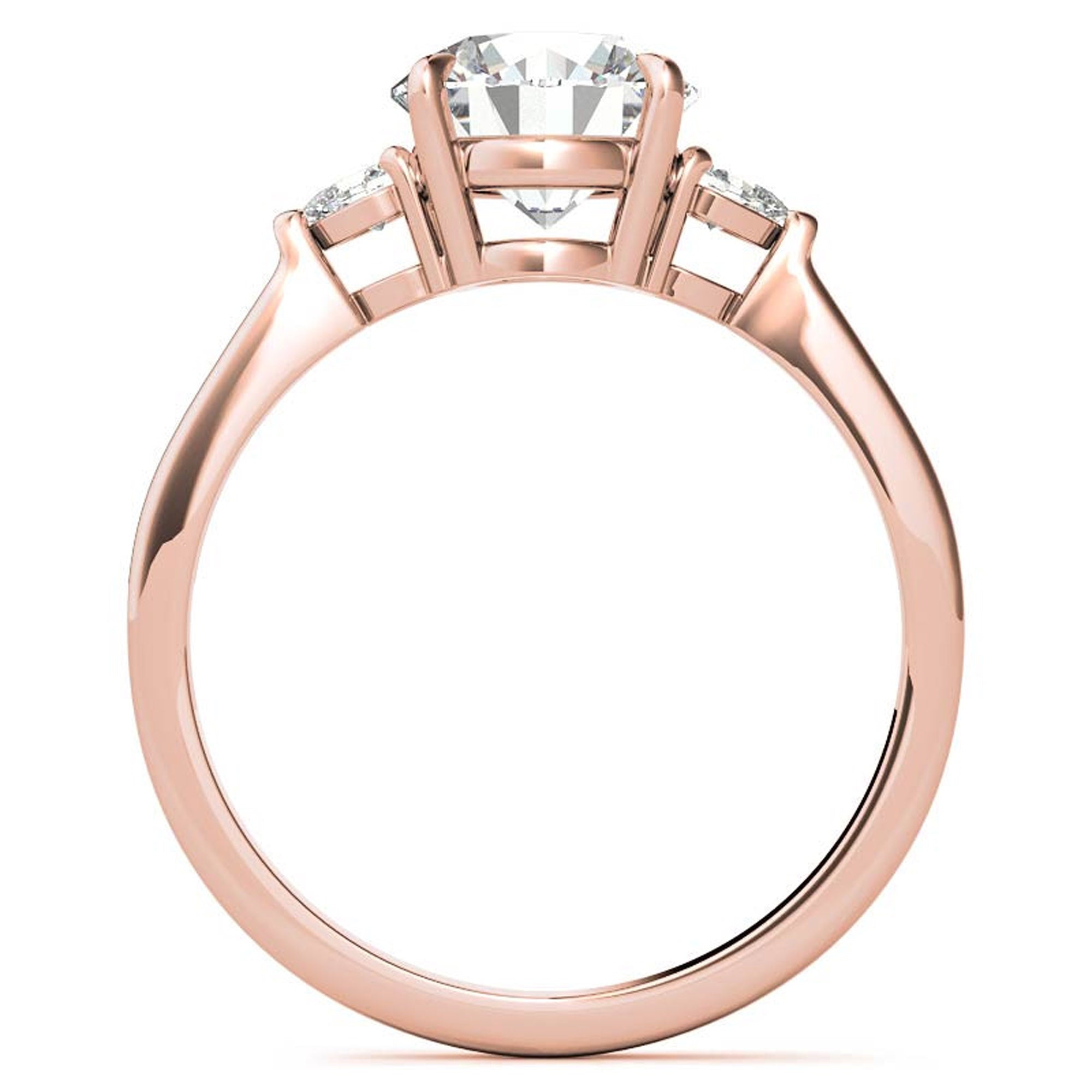 Elegant Round and Pear Cut Diamond Ring