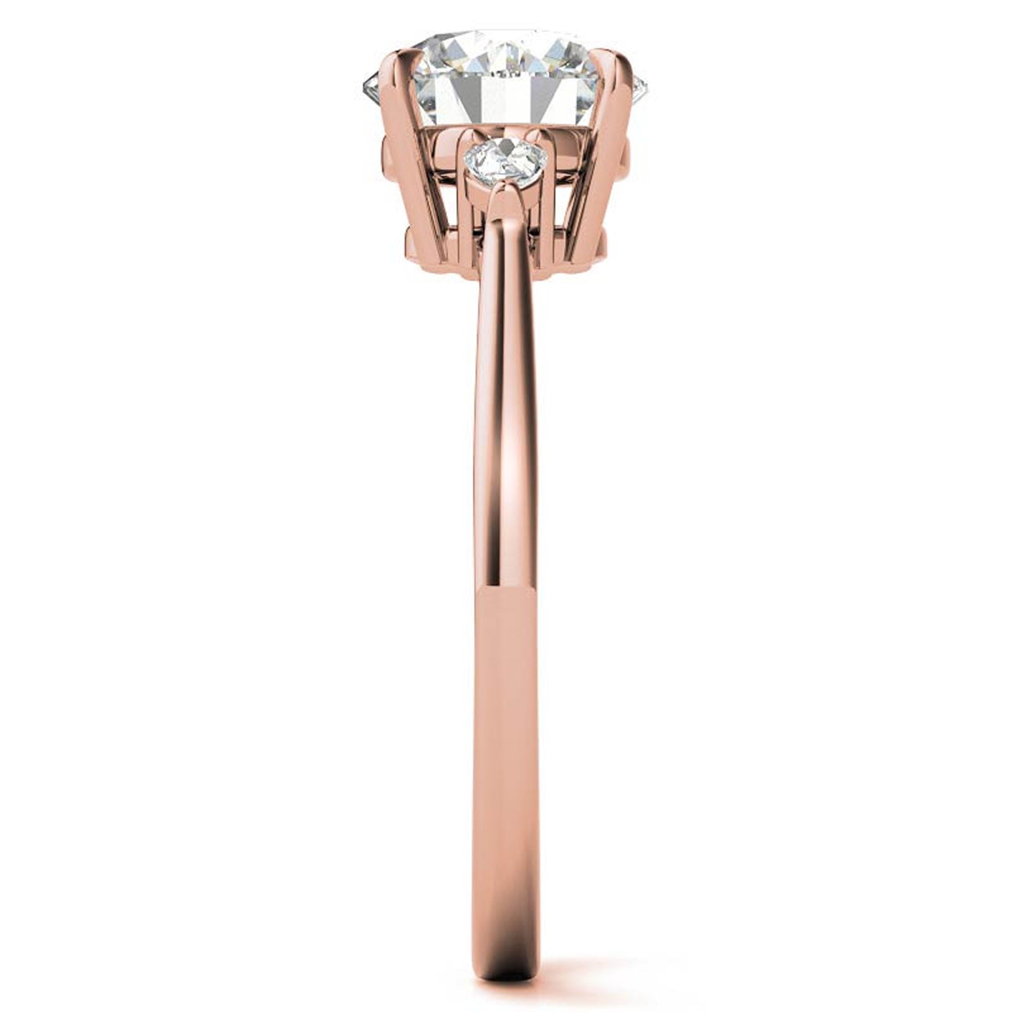 Elegant Round and Pear Cut Diamond Ring