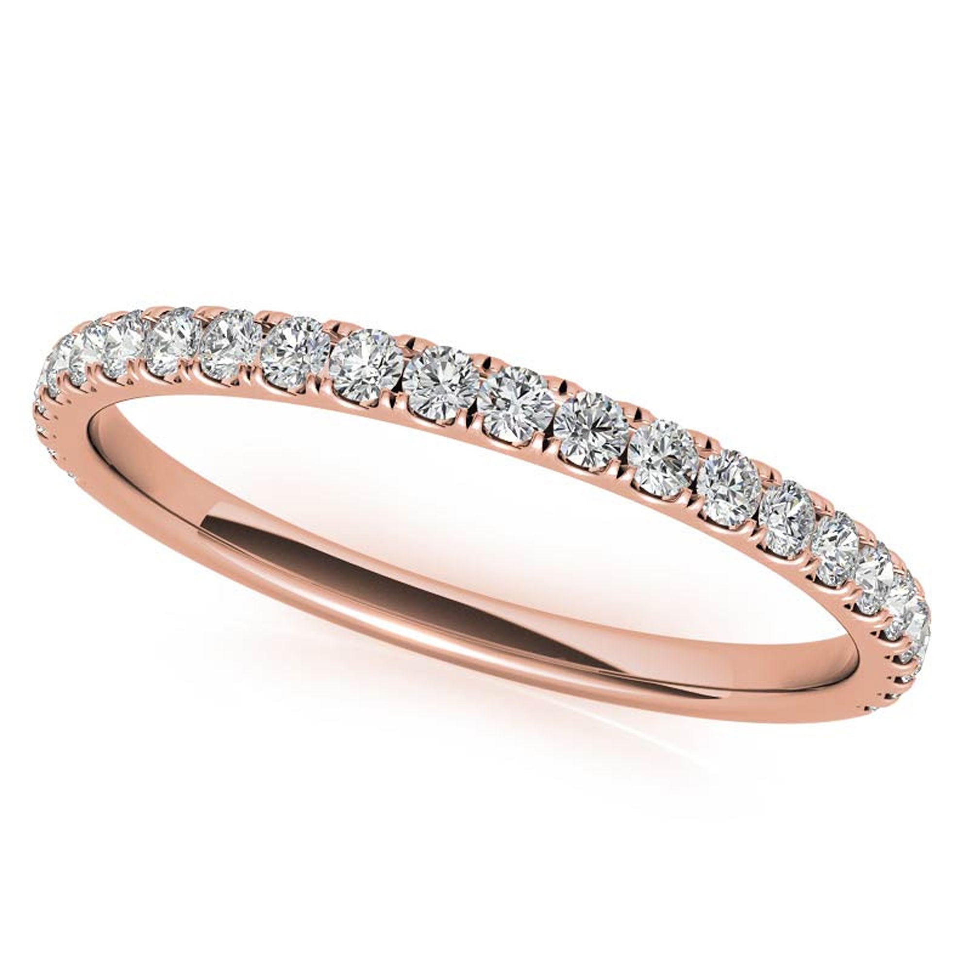 Rose Gold Plated Stackable Diamond Ring Set