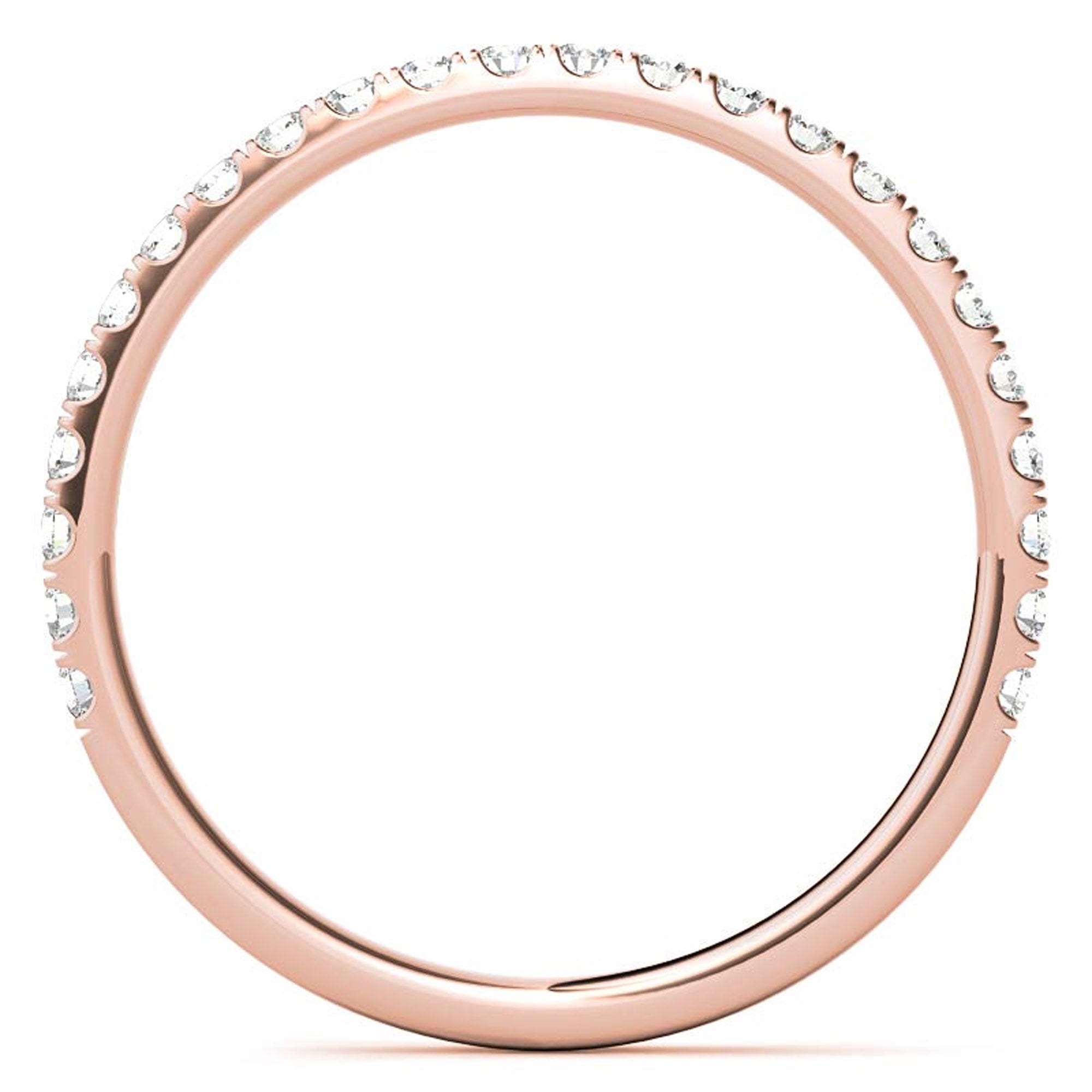 Rose Gold Plated Stackable Diamond Ring Set
