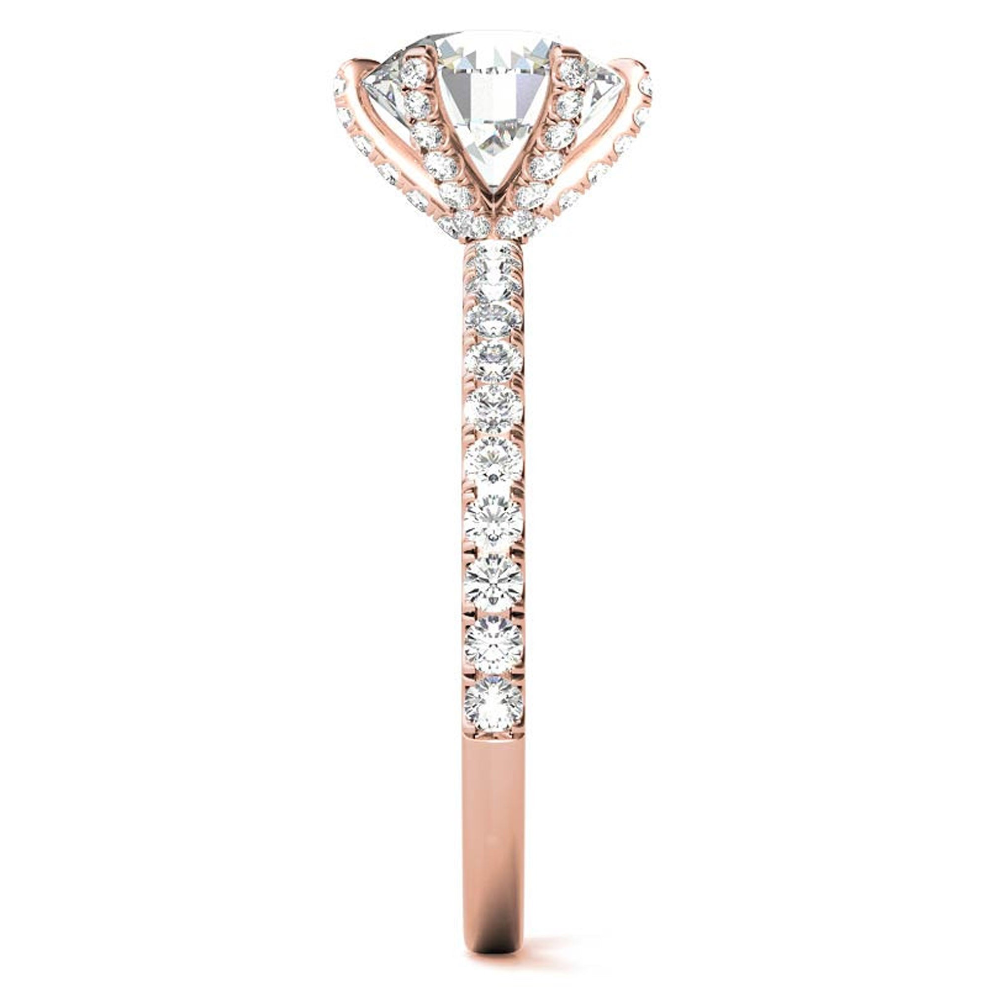 Rose Gold Plated Stackable Diamond Ring Set