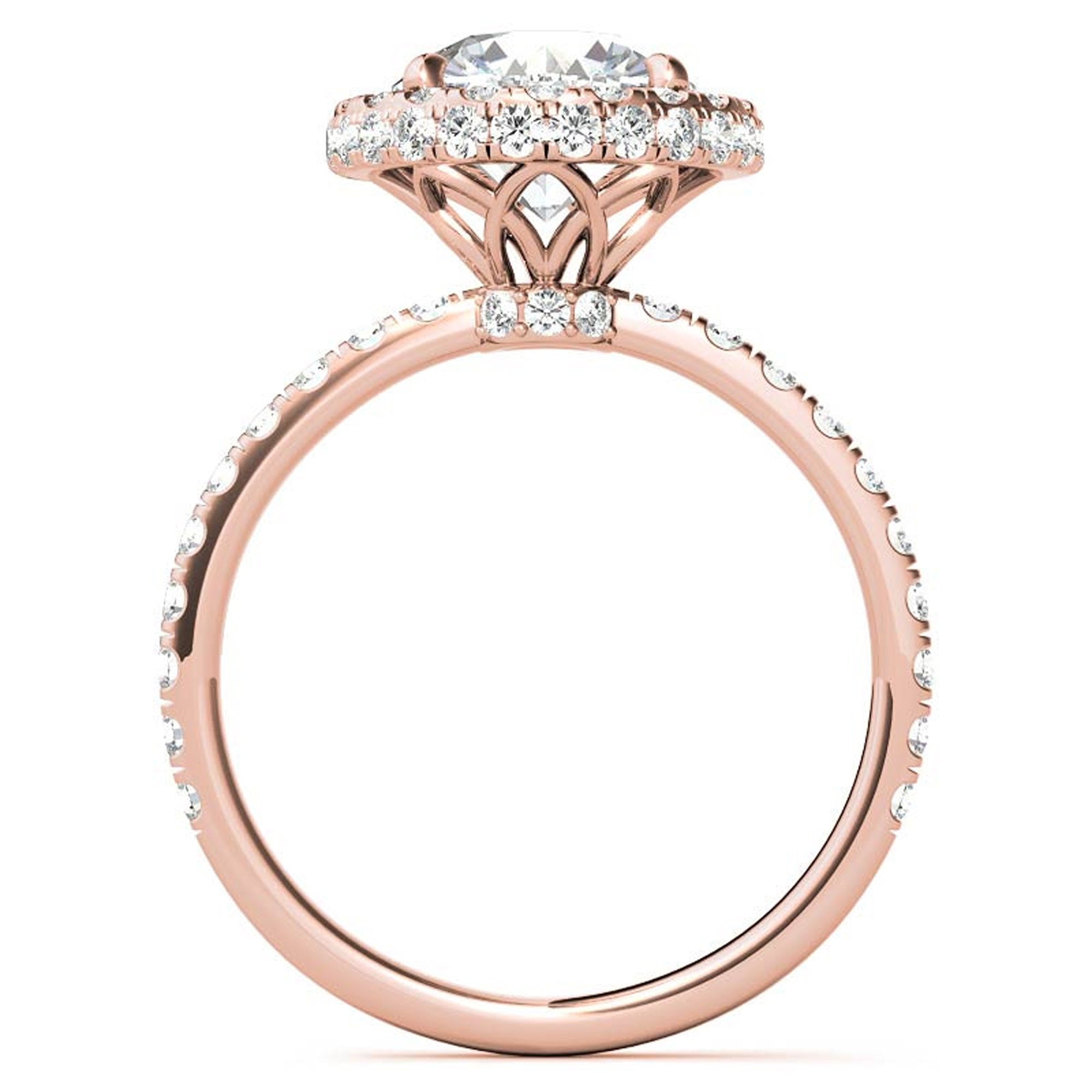 Sparkling Round Cut Halo Ring for Women
