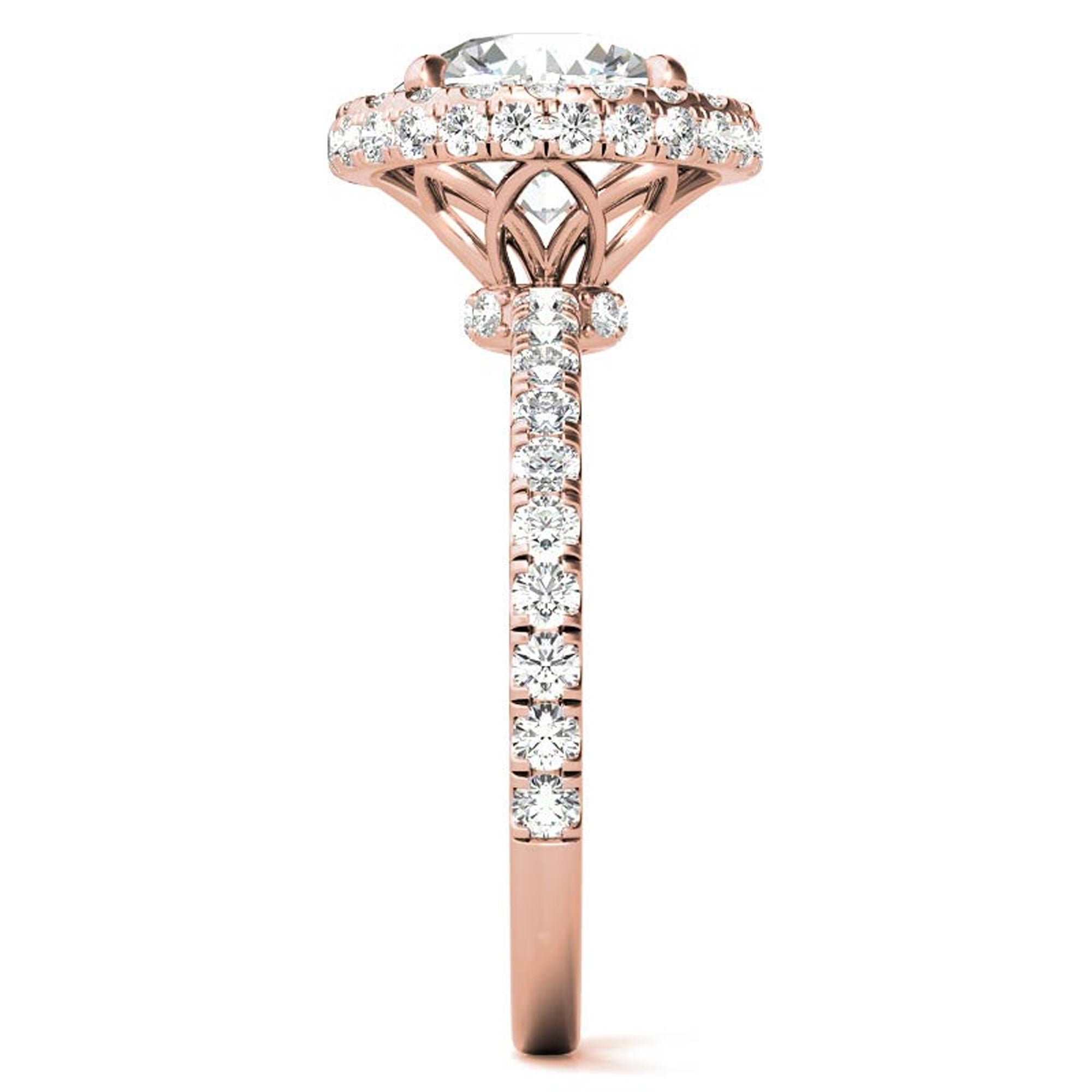 Sparkling Round Cut Halo Ring for Women