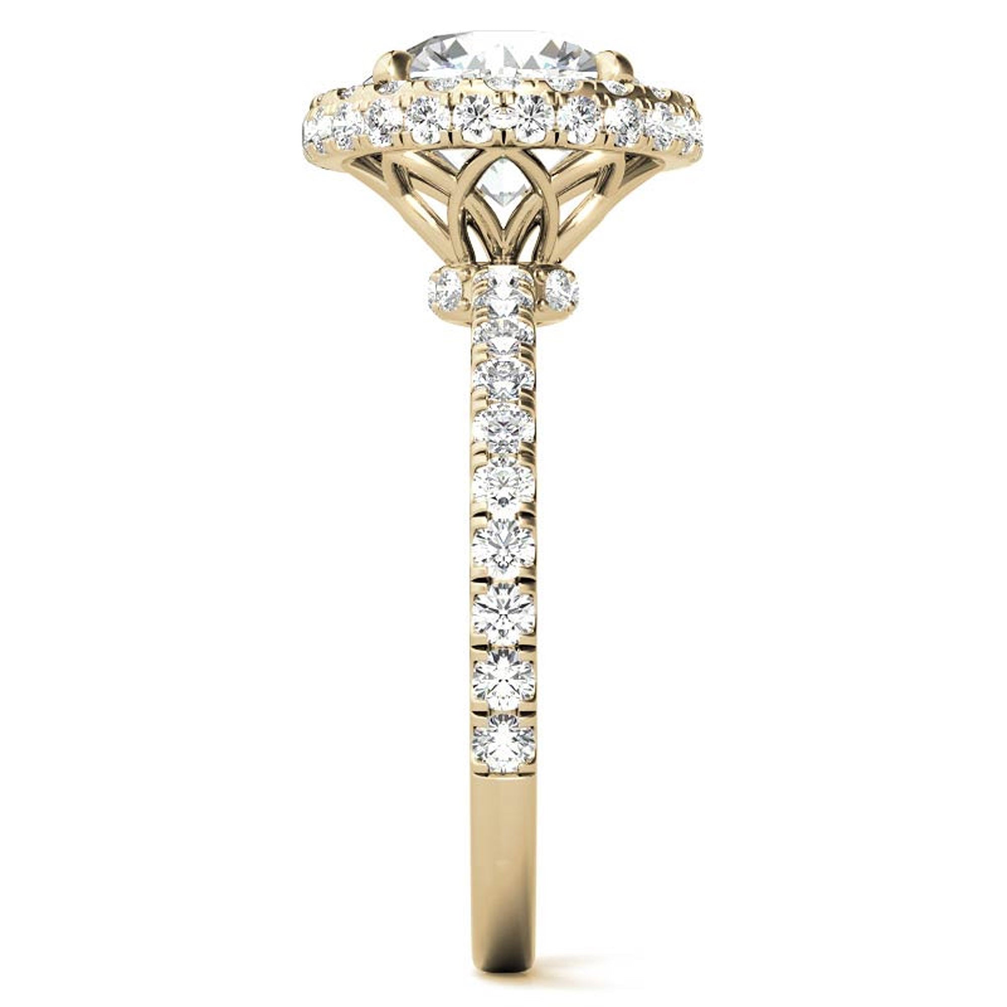 Sparkling Round Cut Halo Ring for Women