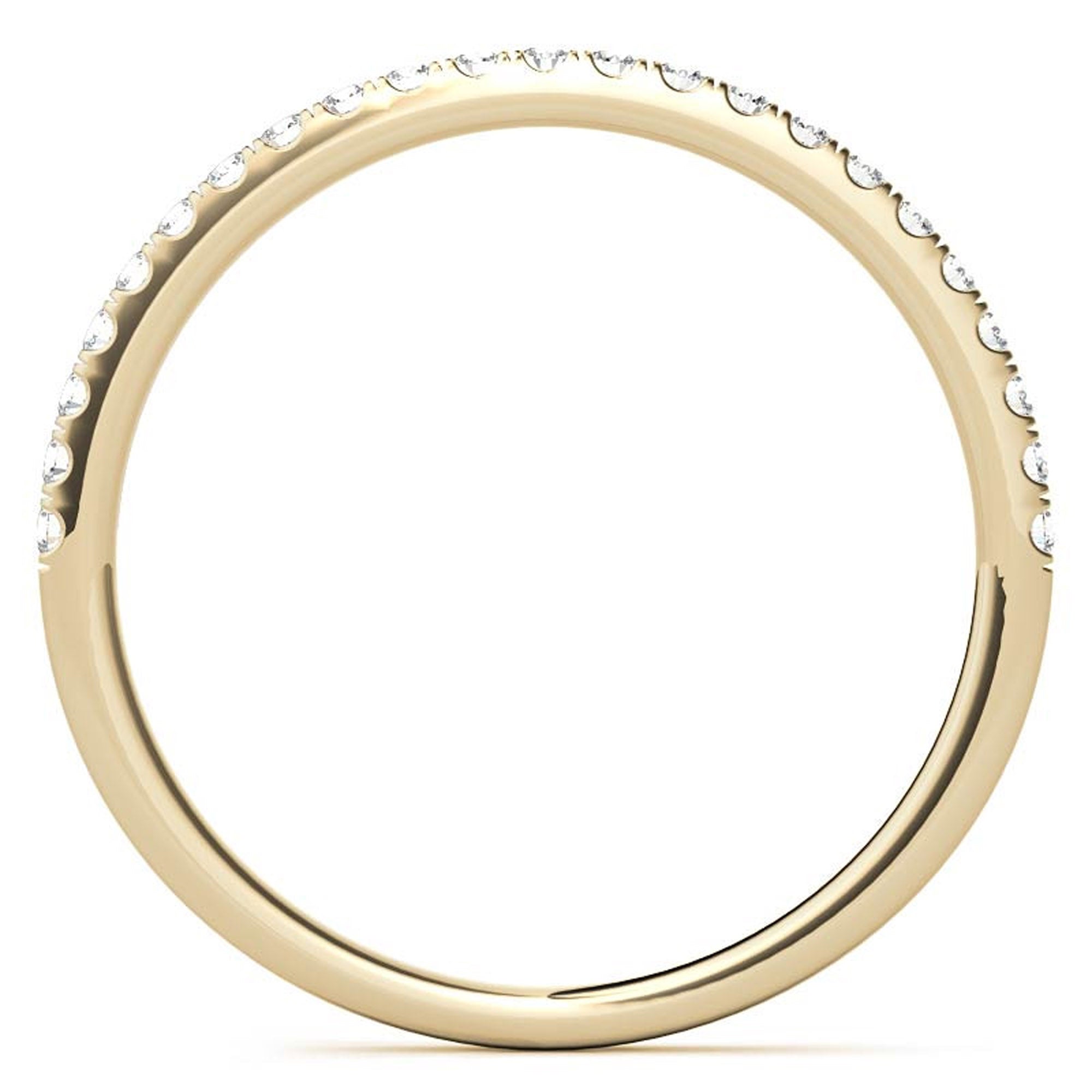 Yellow Gold Floral Halo Stackable Ring Set