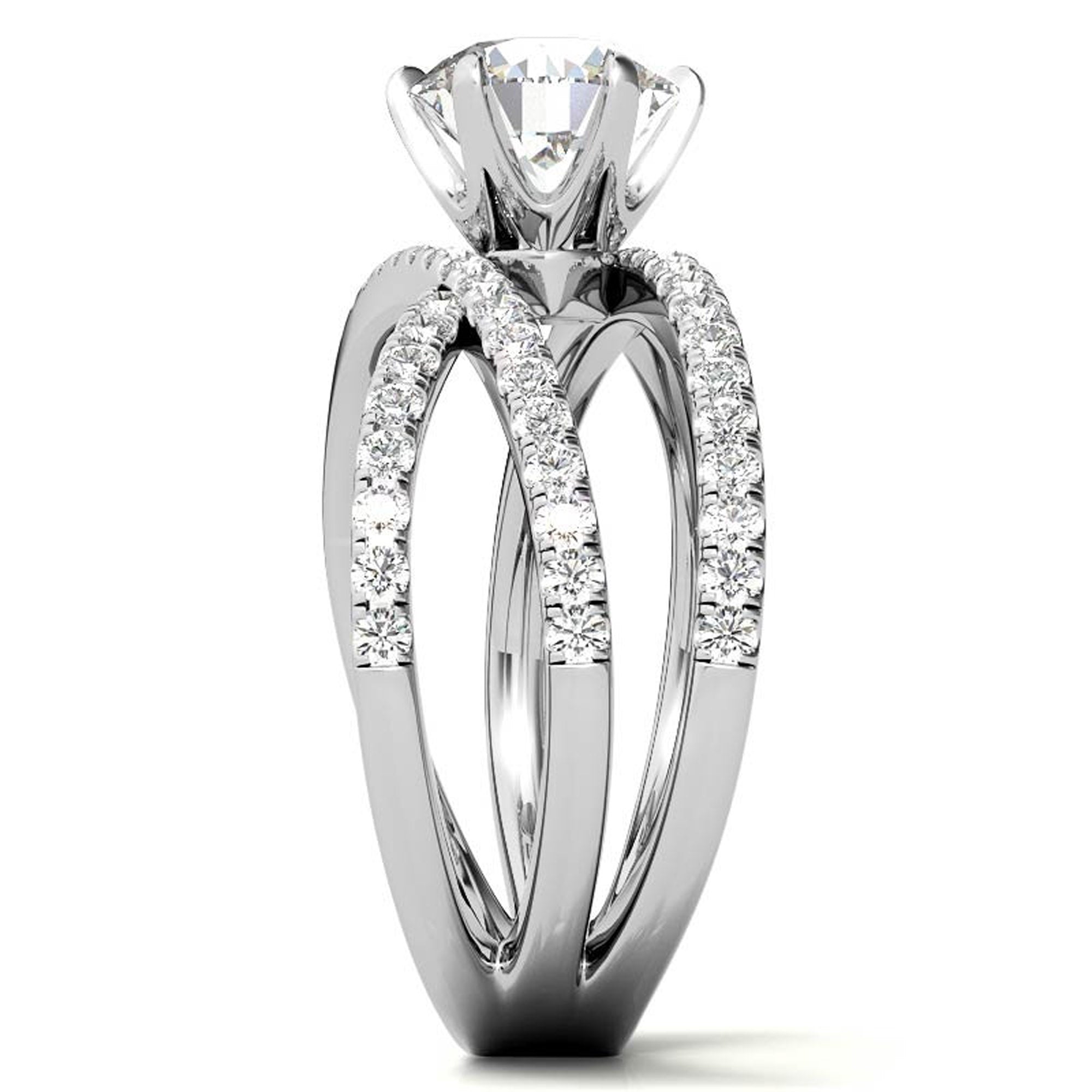 Criss Cross Sterling Silver Stackable Ring Set