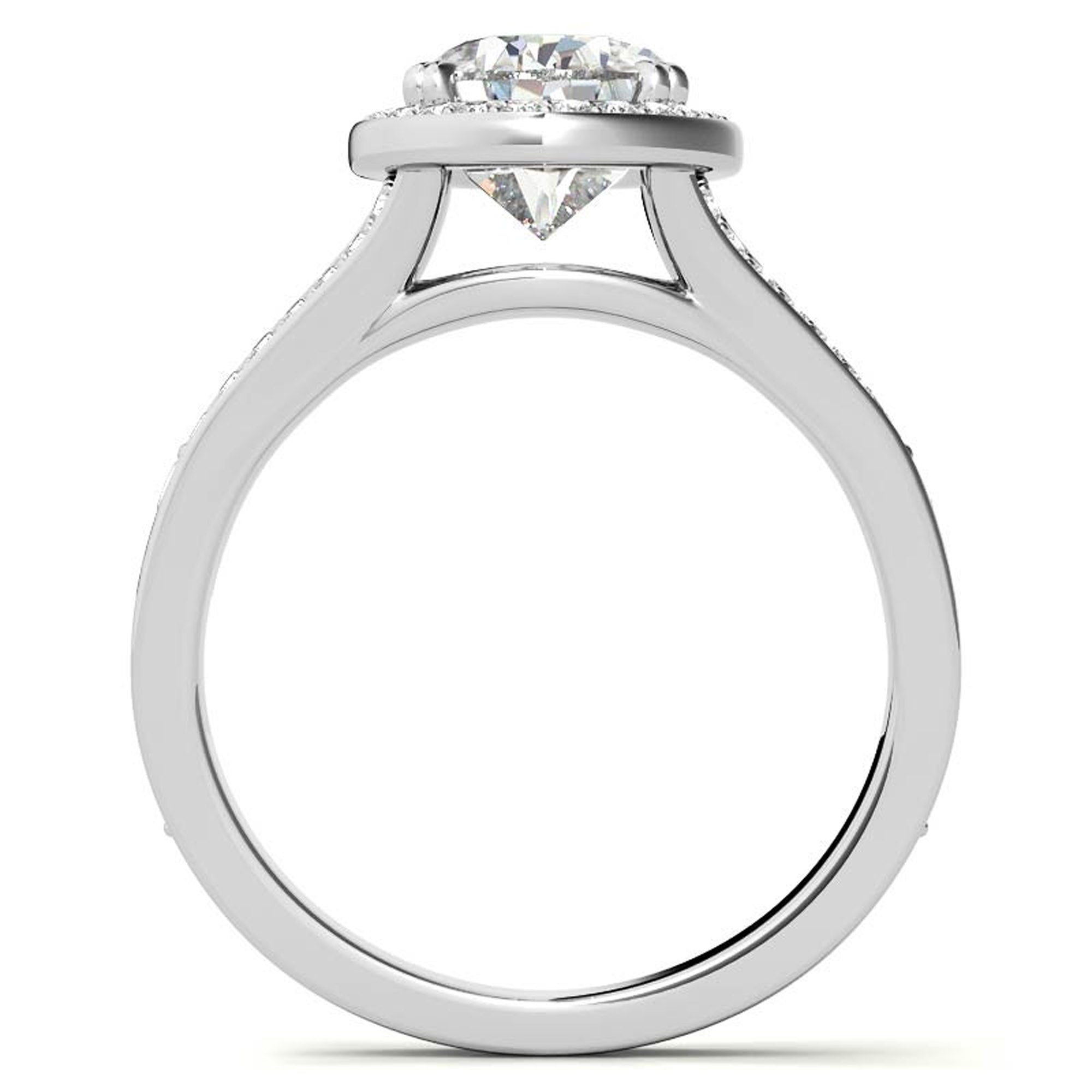 Silver Starlight Halo Ring