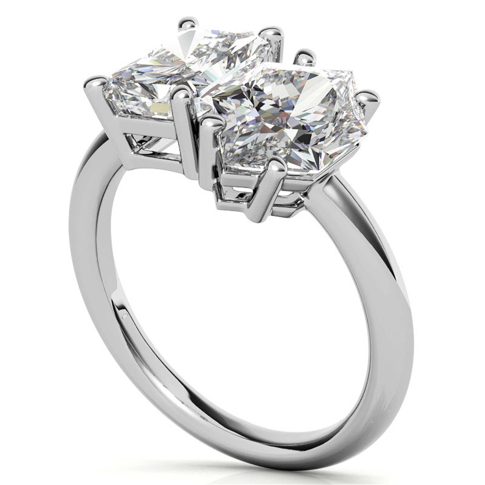 Twin Spark Diamond Ring