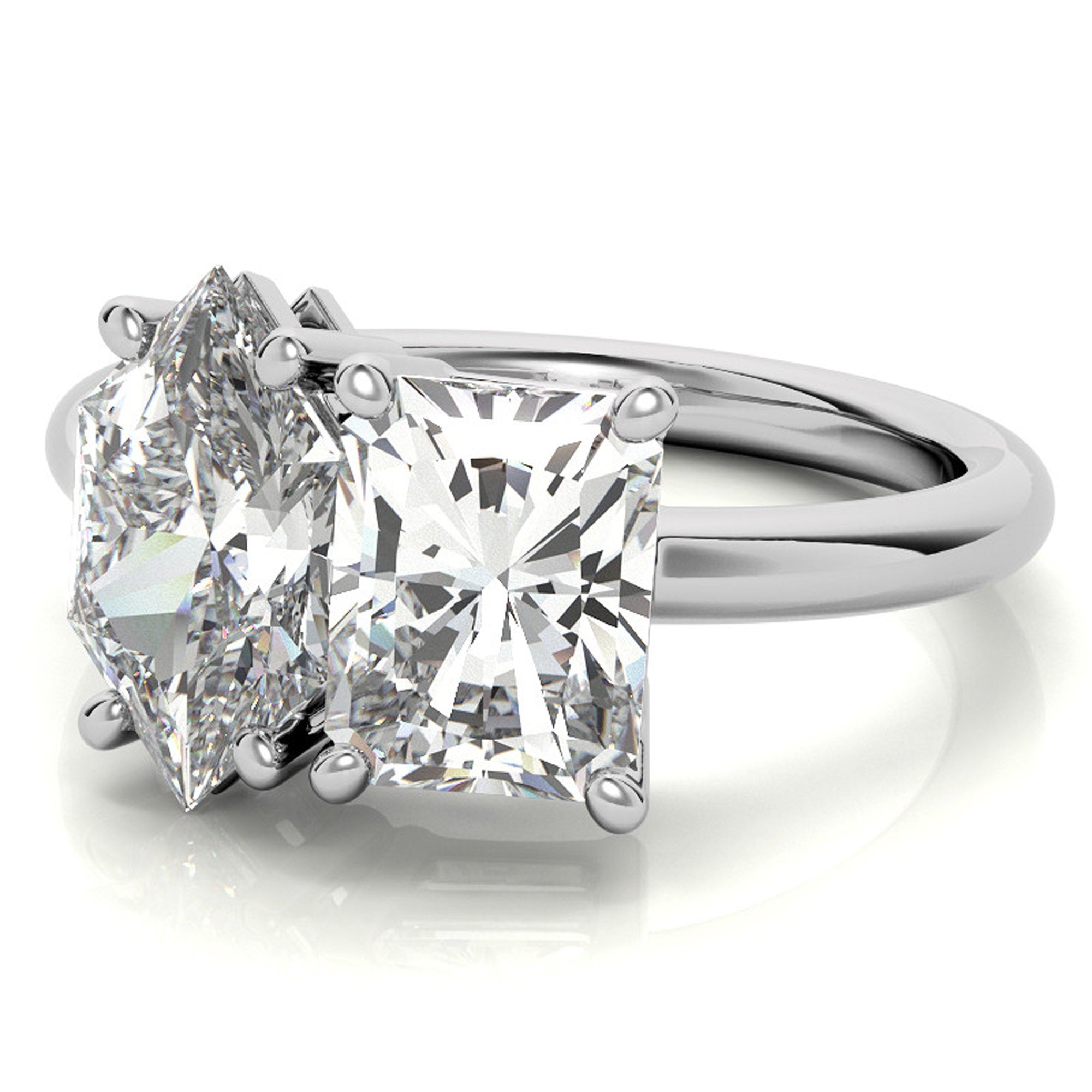 Twin Spark Diamond Ring
