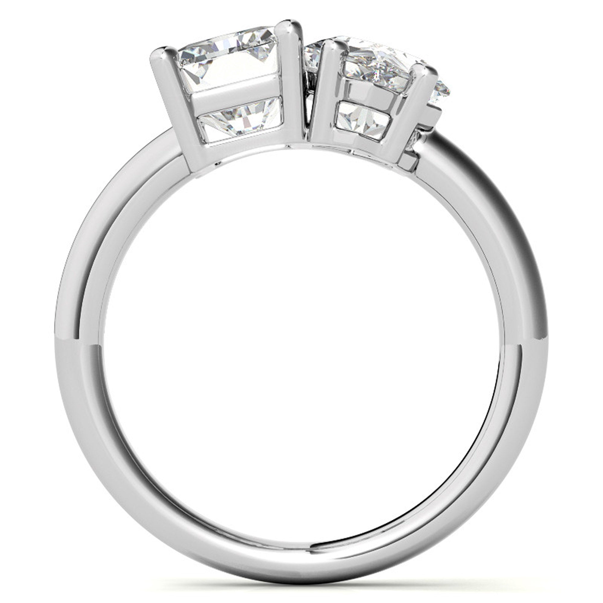Twin Spark Diamond Ring