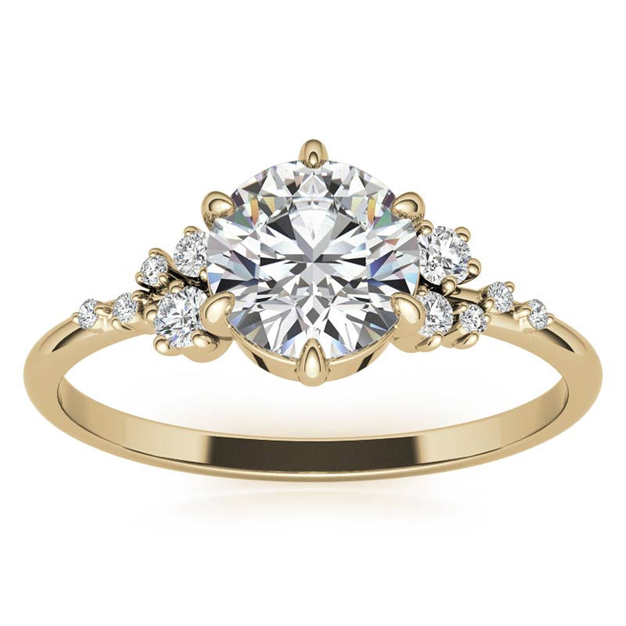 Round Cut Stackable Ring Set