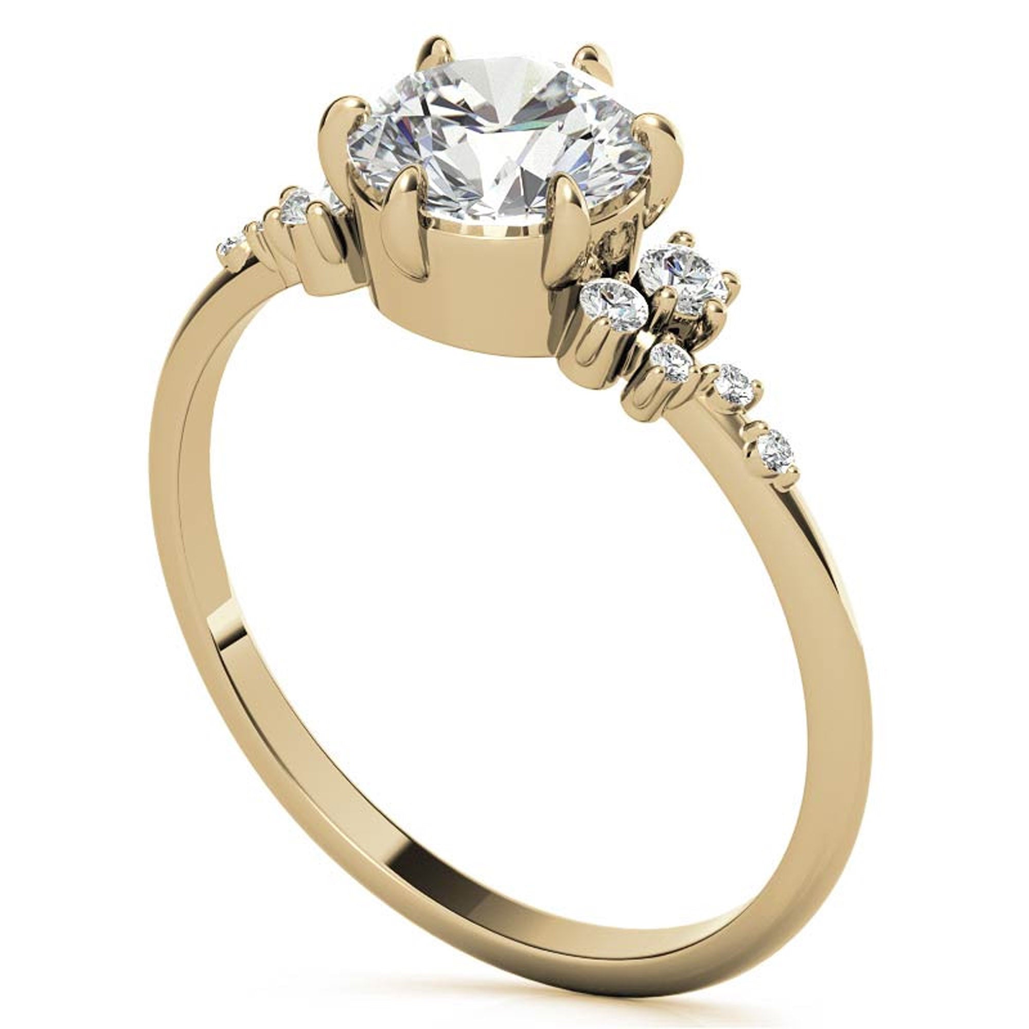 Round Cut Stackable Ring Set
