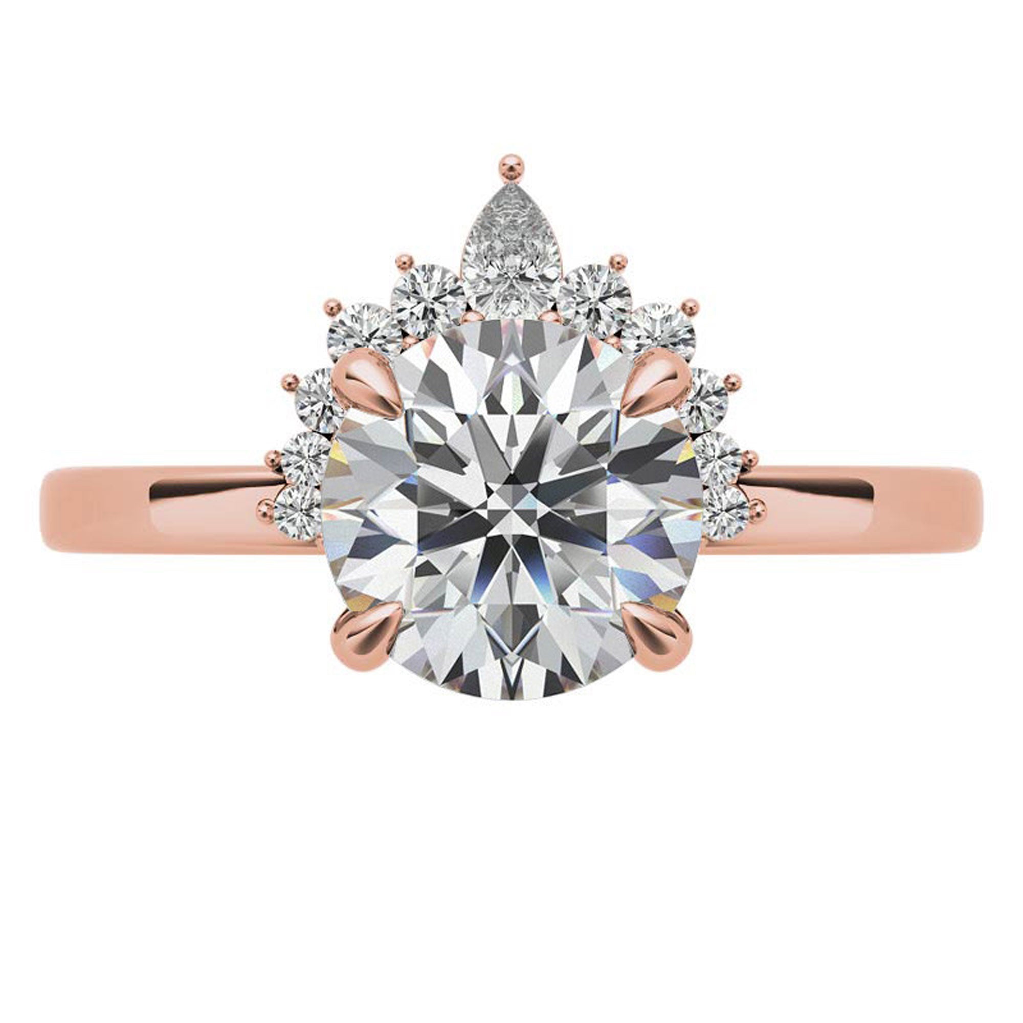Elegant Crown Design Promise Ring for Women
