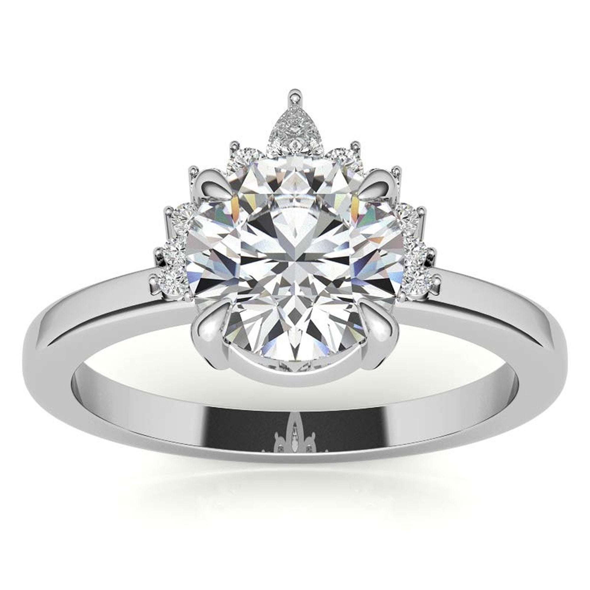 Elegant Crown Design Promise Ring for Women