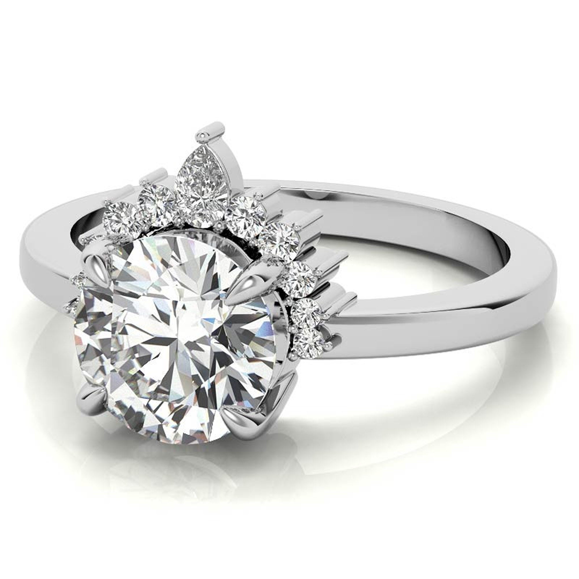 Elegant Crown Design Promise Ring for Women