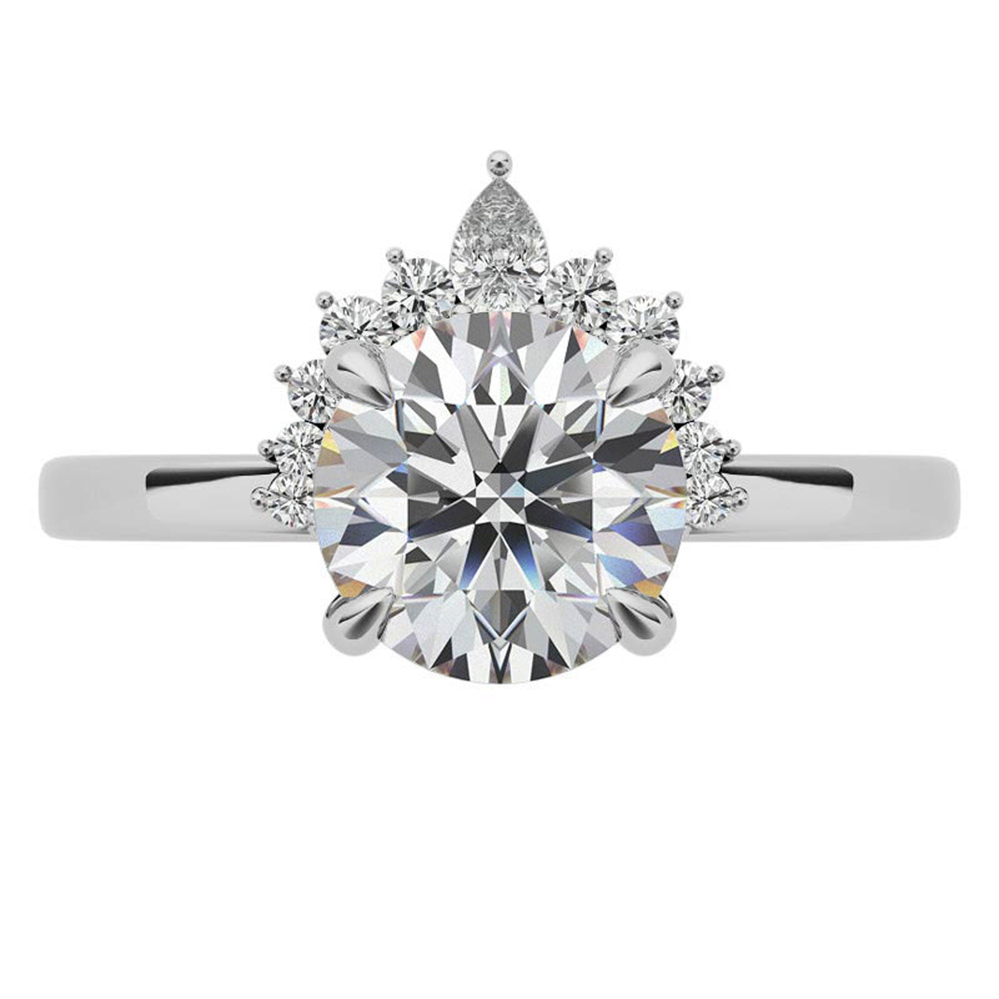 Elegant Crown Design Promise Ring for Women