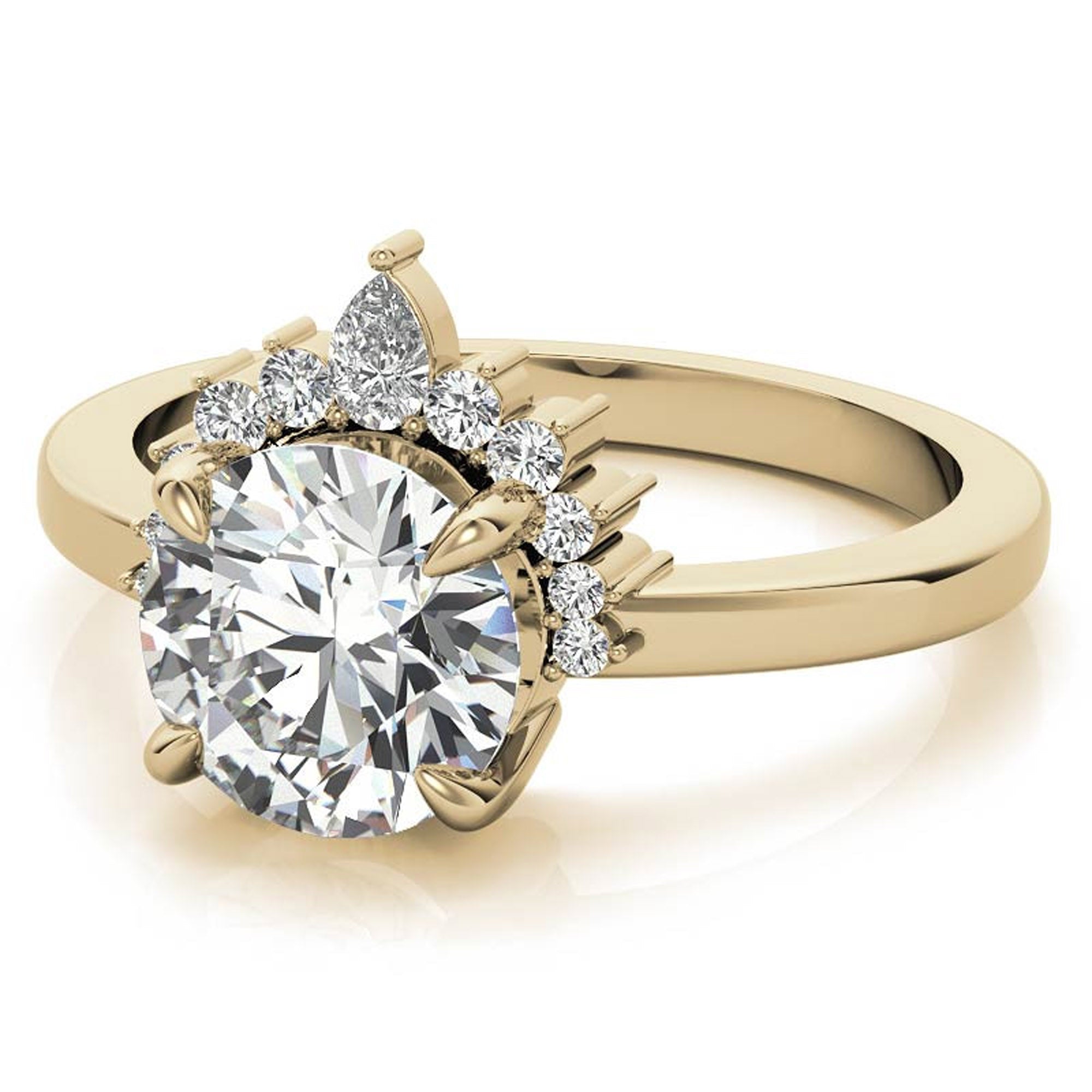 Elegant Crown Design Promise Ring for Women