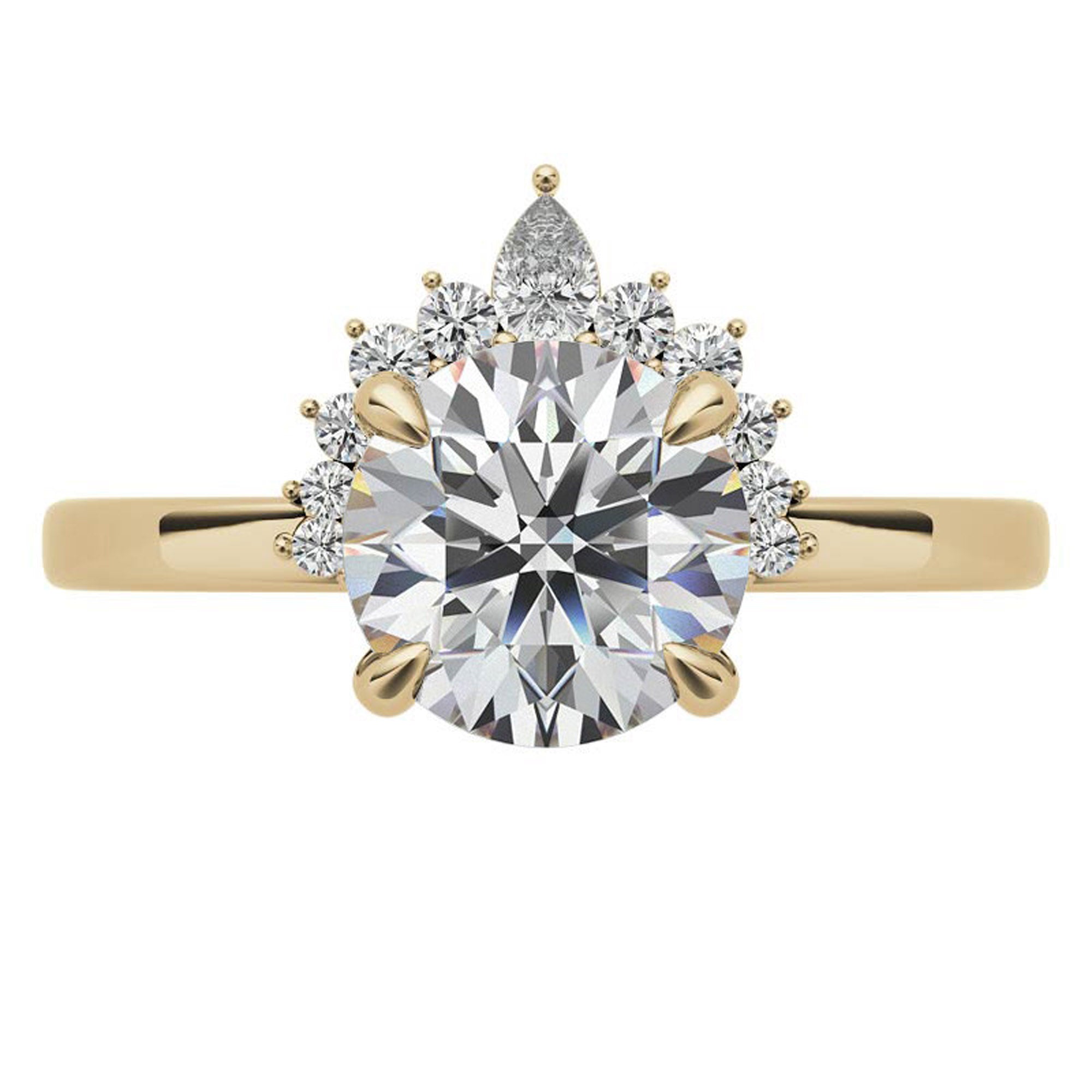 Elegant Crown Design Promise Ring for Women