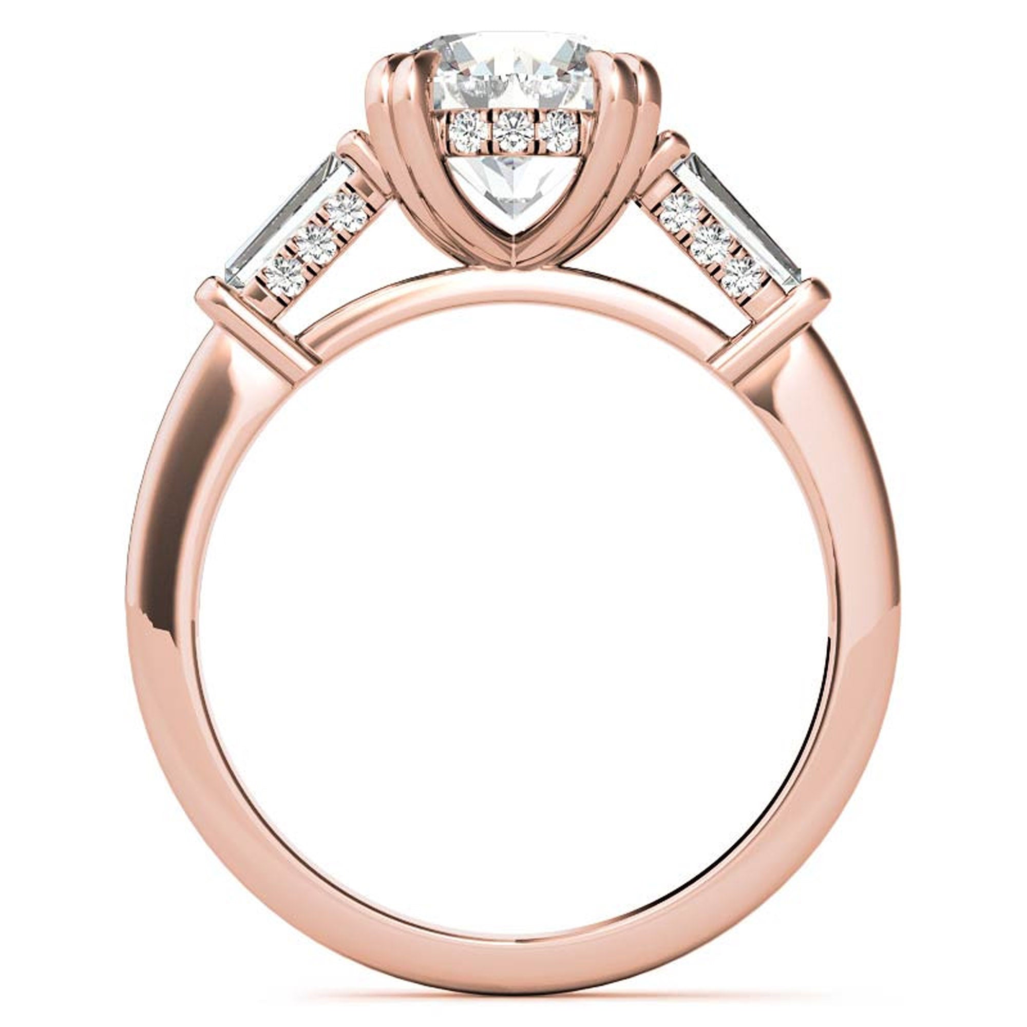 Rose Gold Diamond Stackable Ring Set