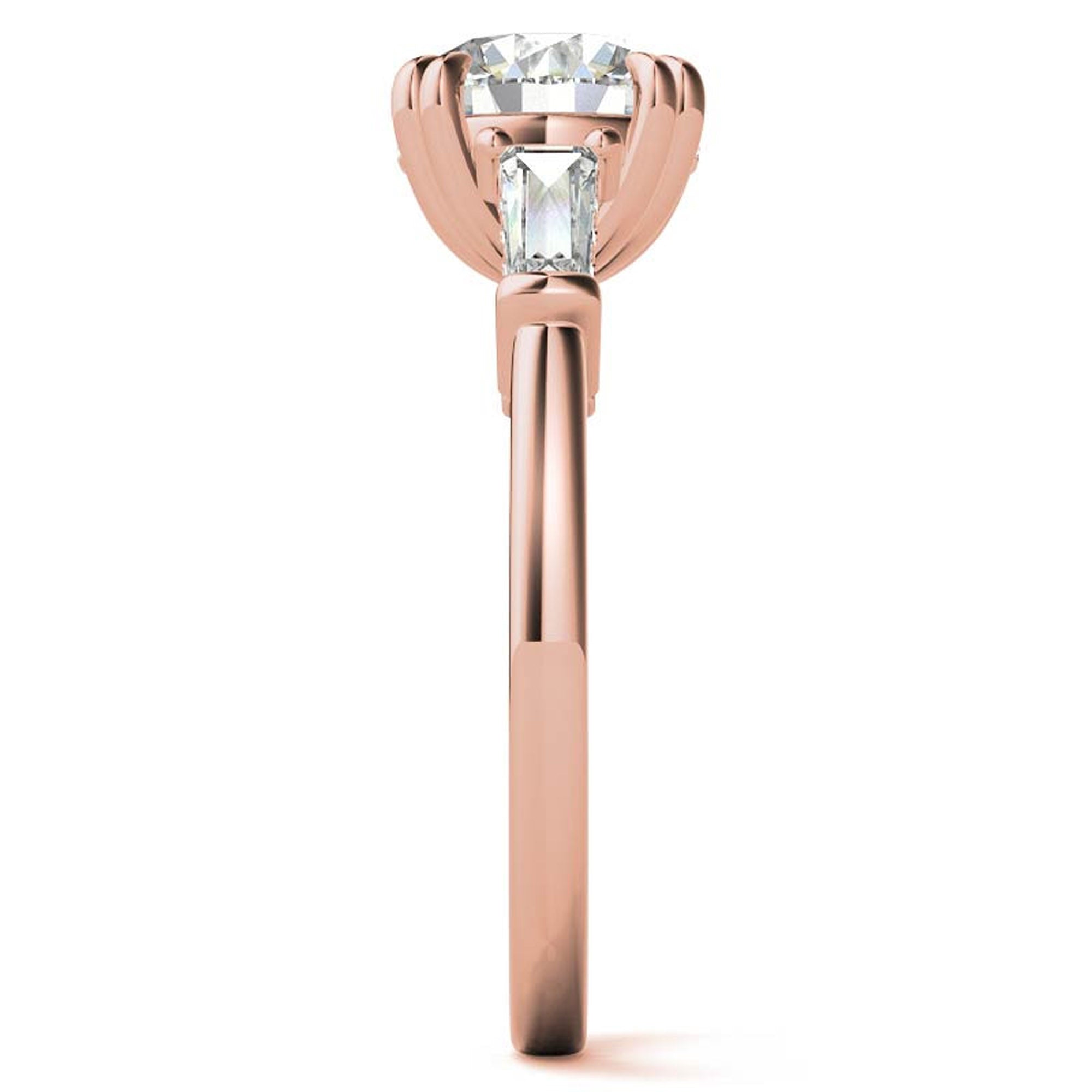 Rose Gold Diamond Stackable Ring Set