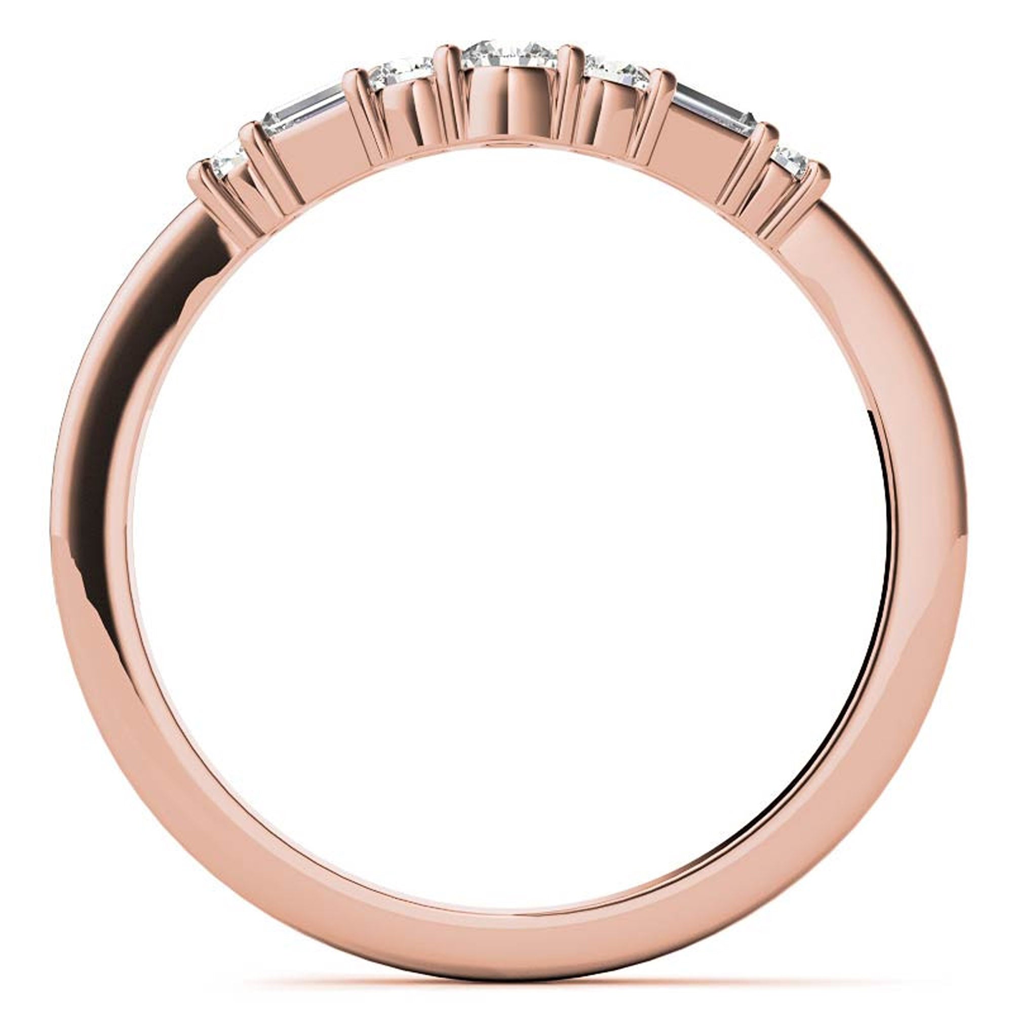Rose Gold Diamond Stackable Ring Set