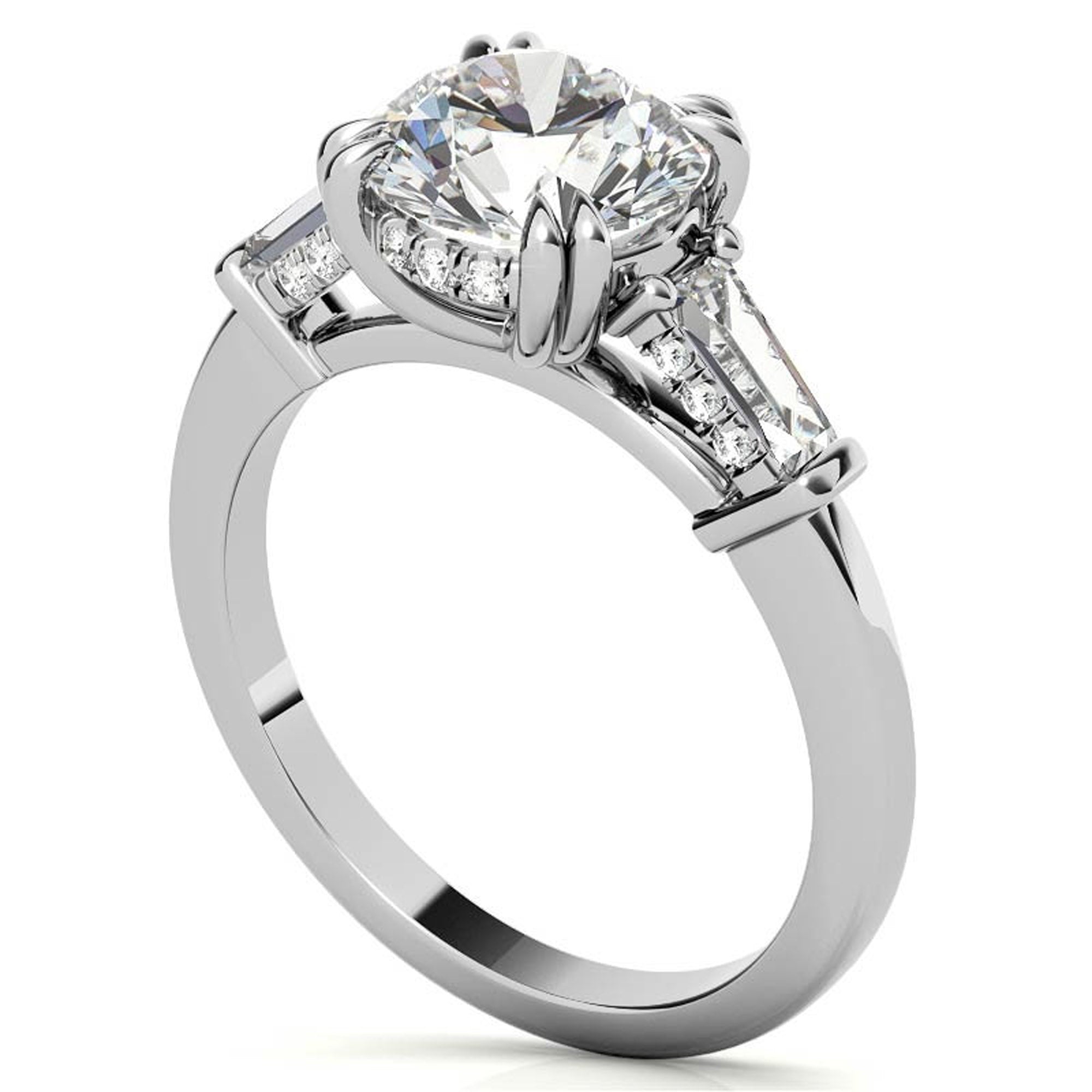White Gold Diamond Stackable Ring Set