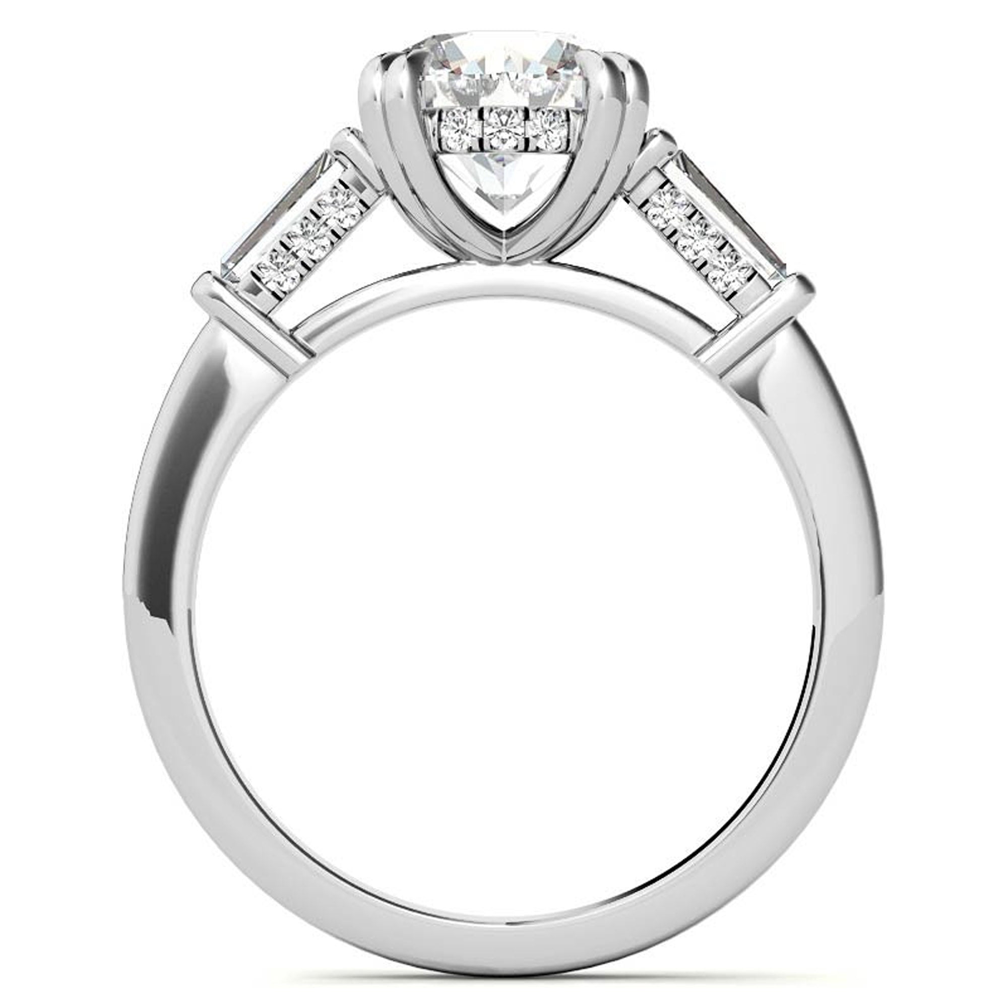 White Gold Diamond Stackable Ring Set