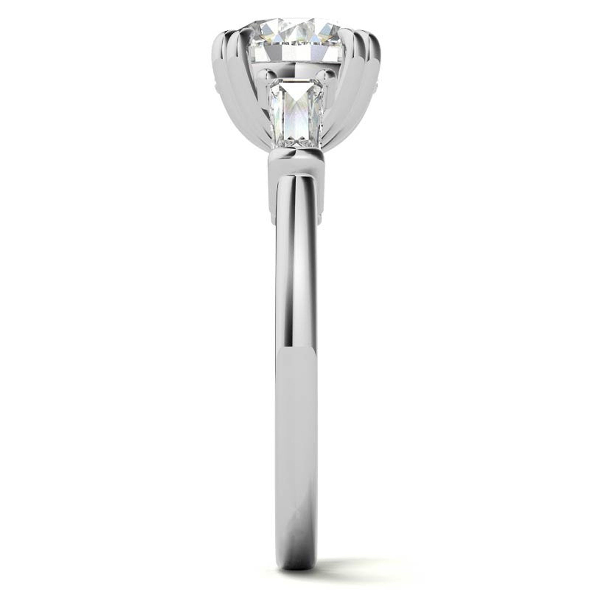 White Gold Diamond Stackable Ring Set