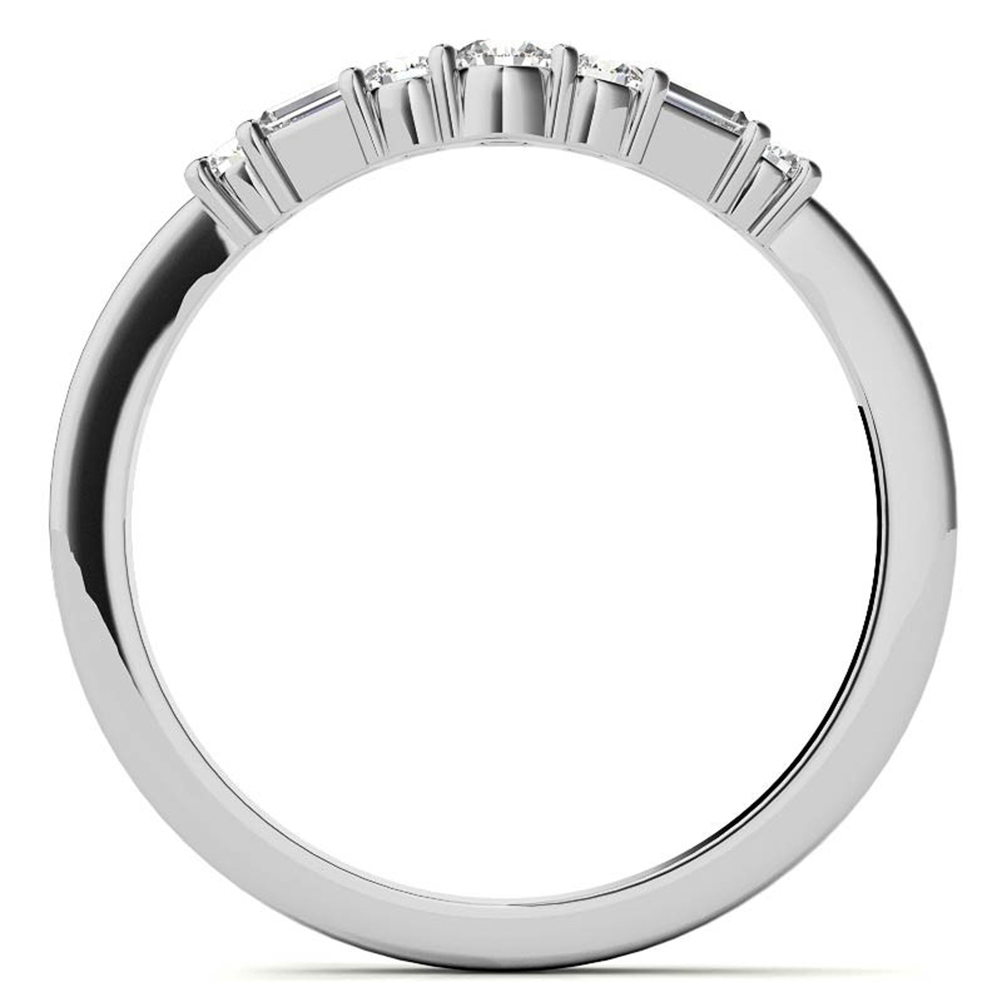 White Gold Diamond Stackable Ring Set