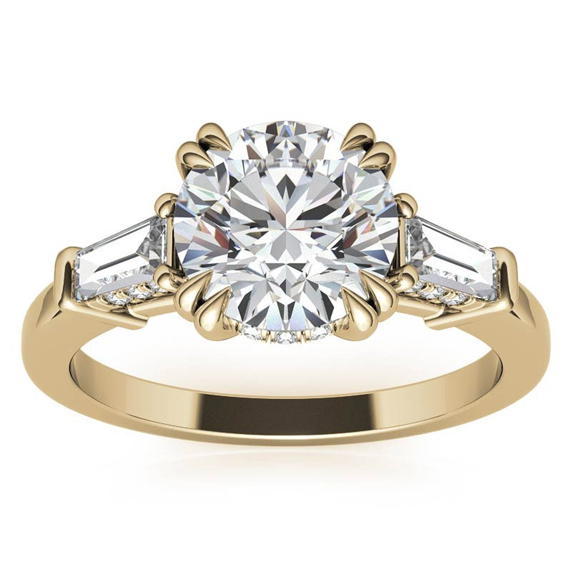 Yellow Gold Diamond Stackable Ring Set
