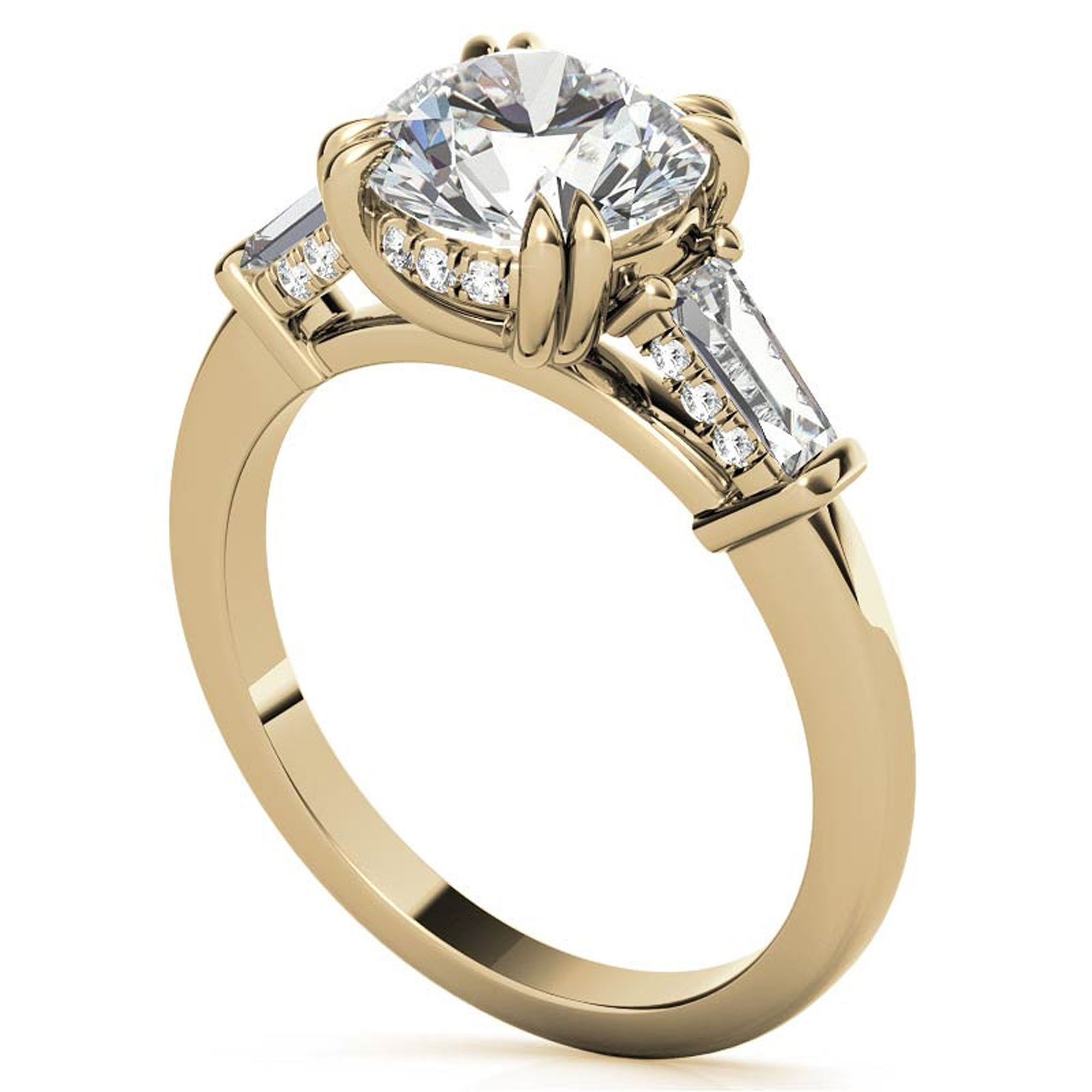 Yellow Gold Diamond Stackable Ring Set