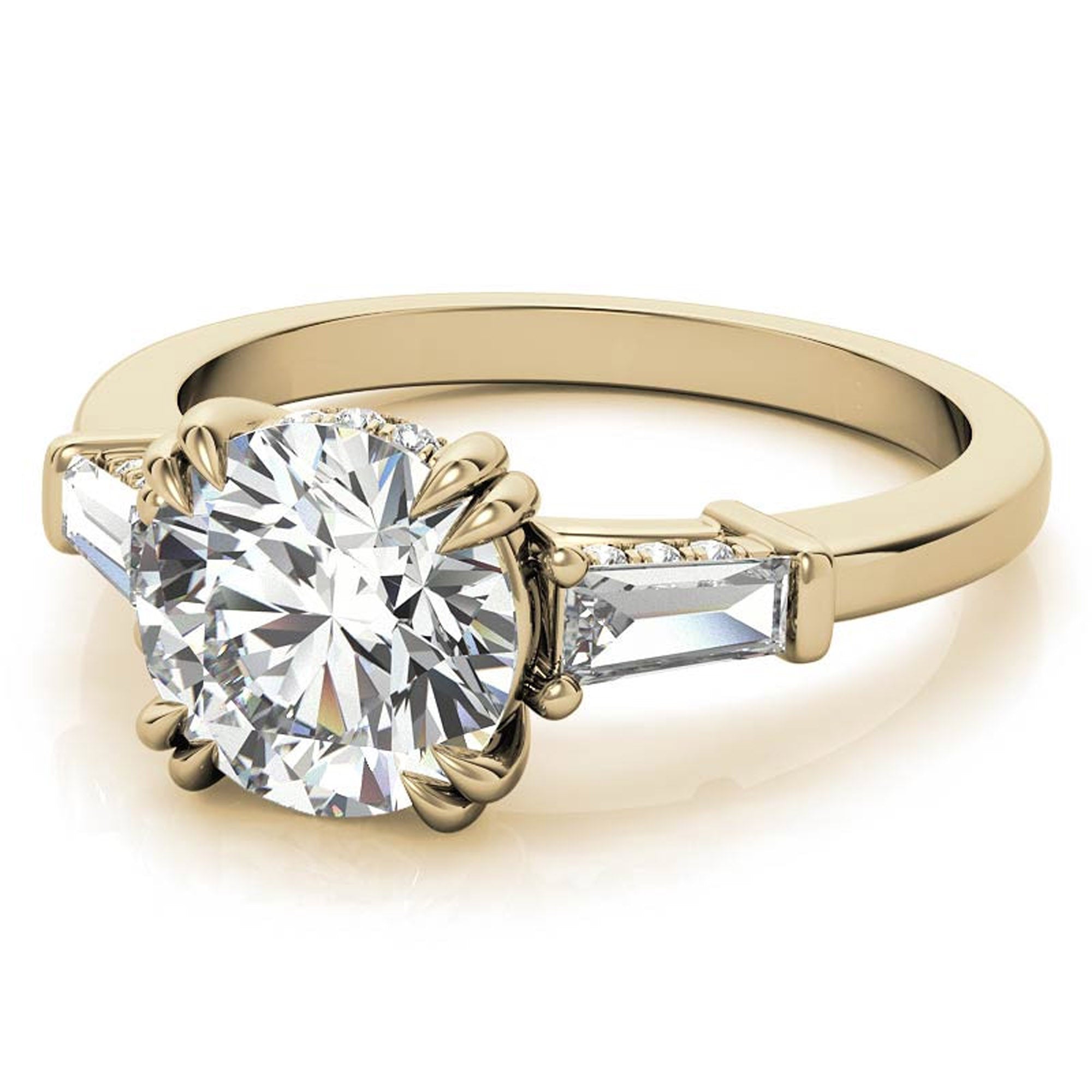 Yellow Gold Diamond Stackable Ring Set