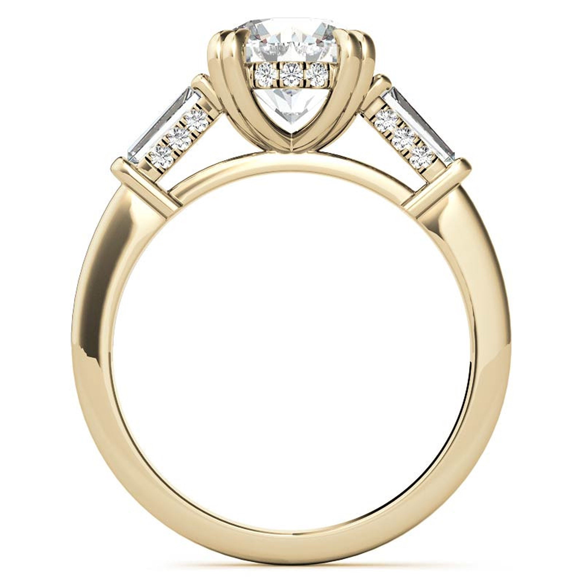 Yellow Gold Diamond Stackable Ring Set